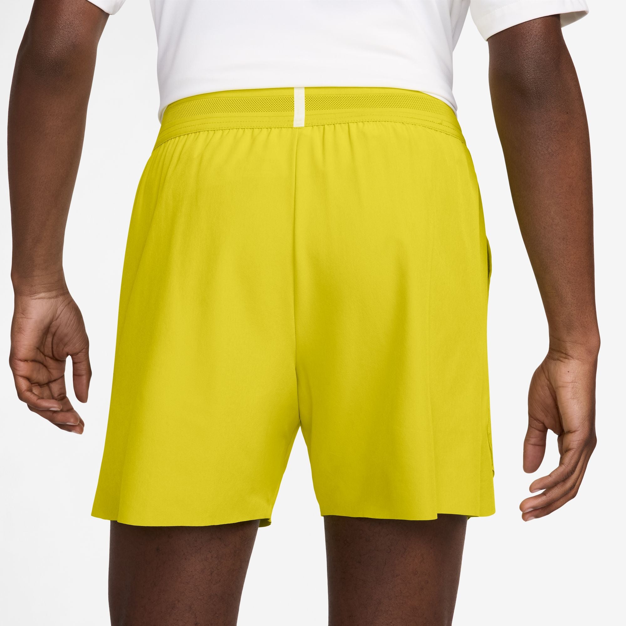 Nike Men's Court Slam Dri-FIT Tennis Shorts in High Voltage/High Voltage/Medium Ash