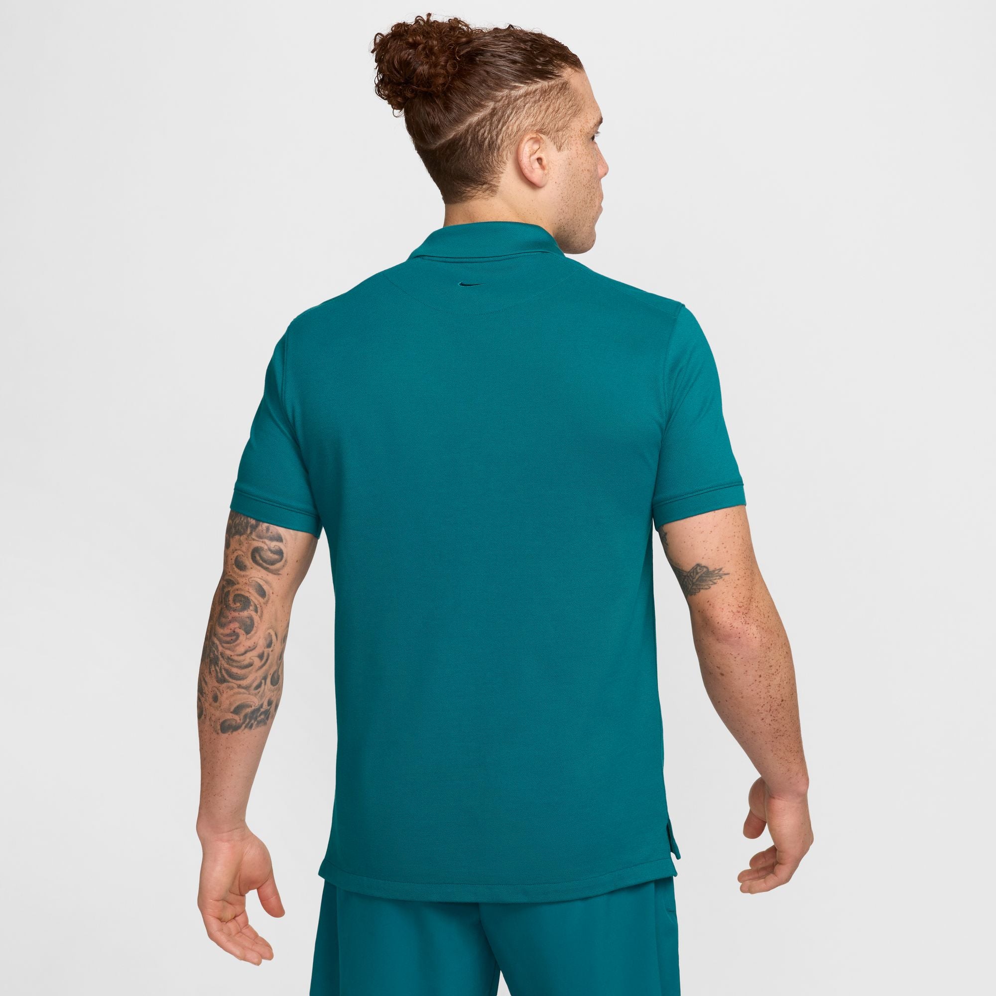 Nike Men's Polo Rafa Slim-Fit Polo  in Geode Teal/Volt
