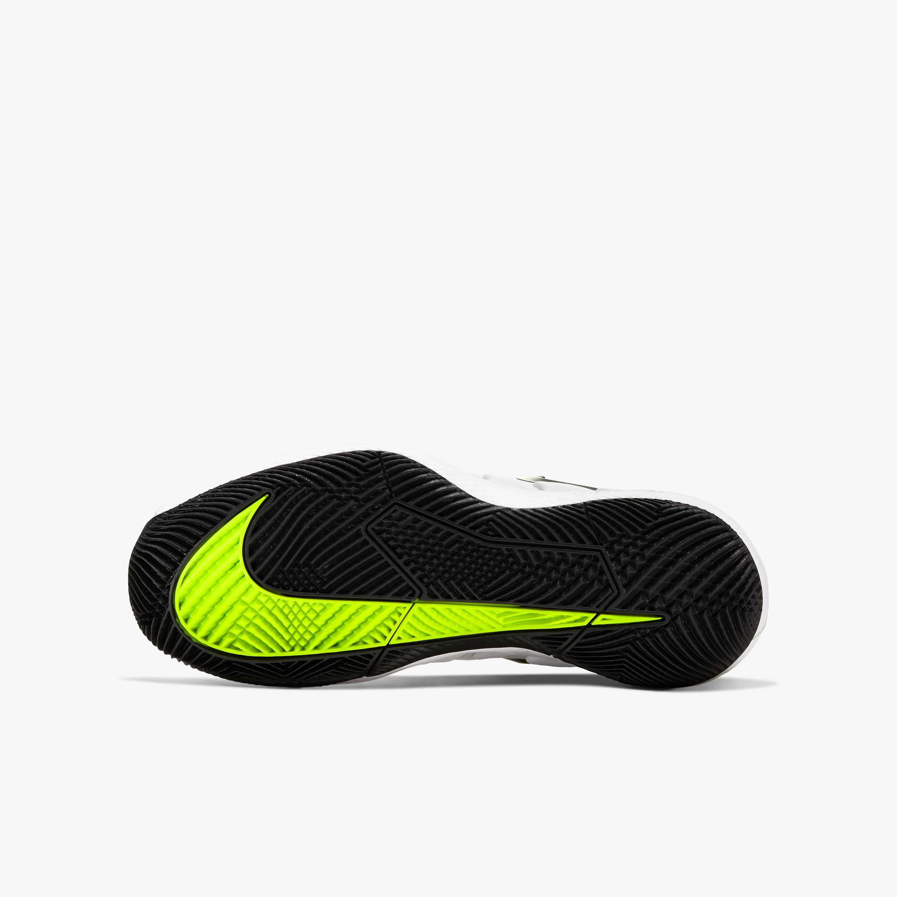 Nike Younger/Older Kids' Court Jr. Vapor X Tennis Shoe In White/Black-Volt