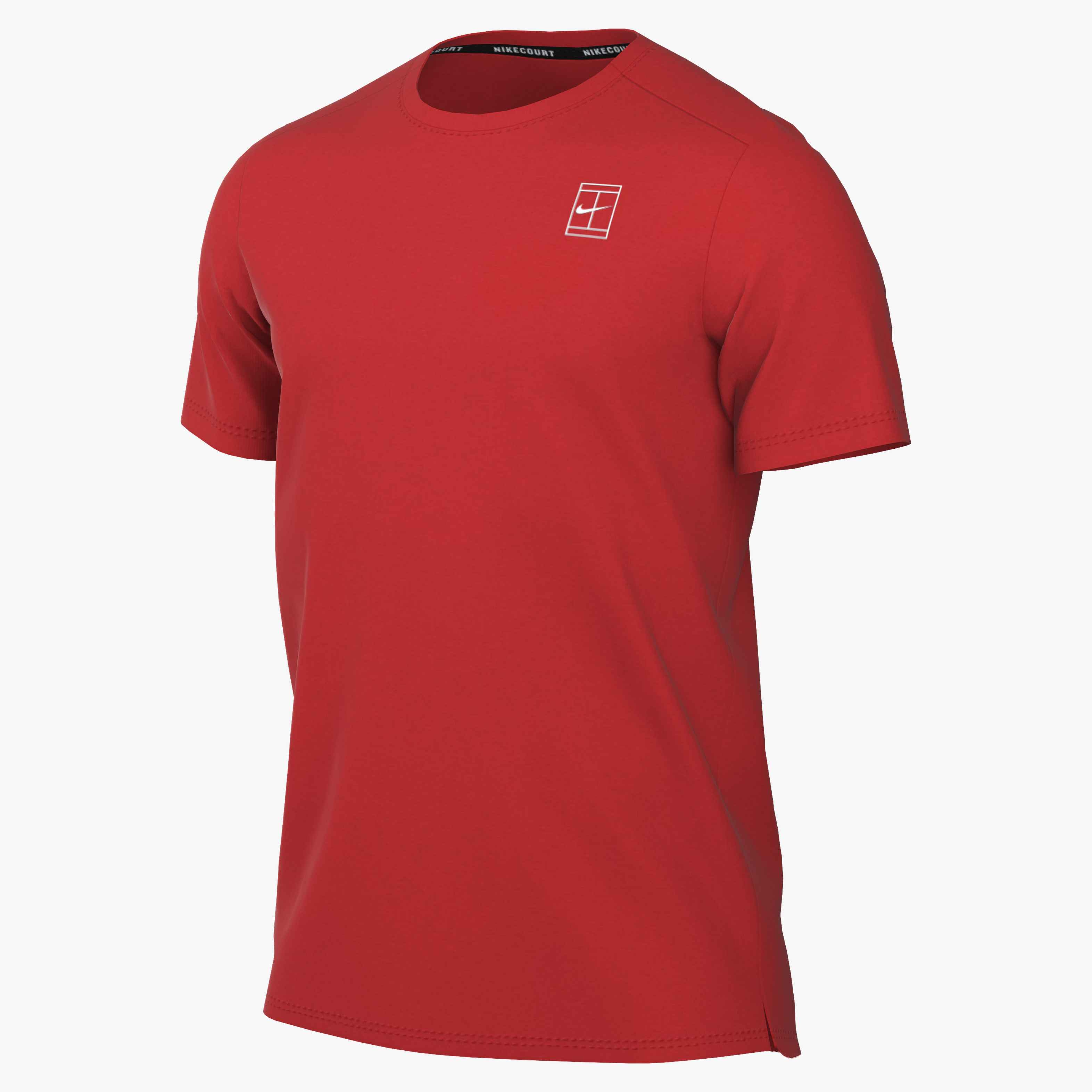 Nike Men's Court Advantage Dri-FIT Tennis Top in Chile Red/White