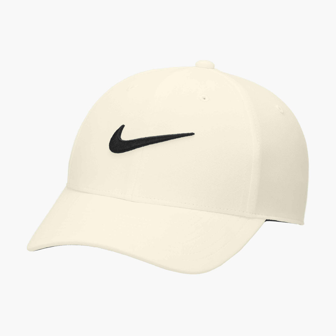 Nike Dri-FIT Club Structured Swoosh Cap in Sail/Black