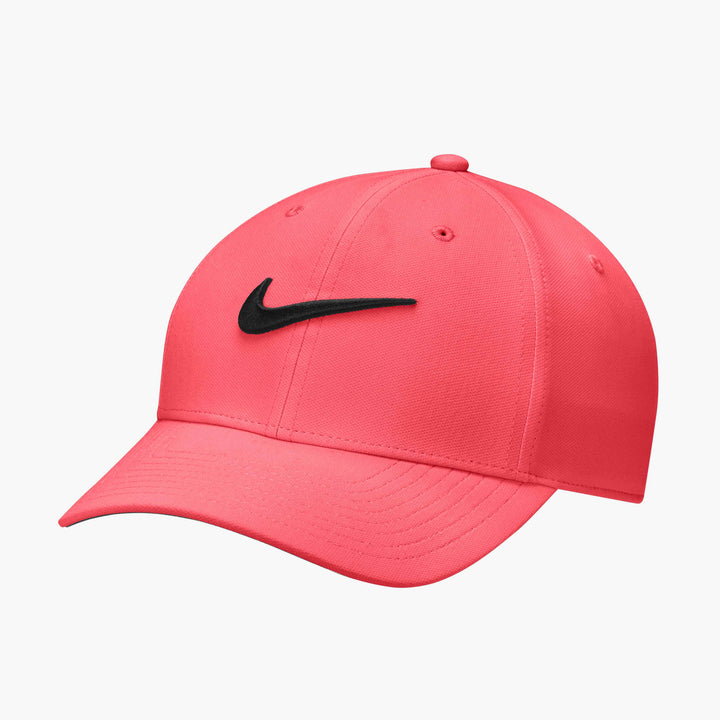 Nike Dri-FIT Club Structured Swoosh Cap in Hot Lava/Black