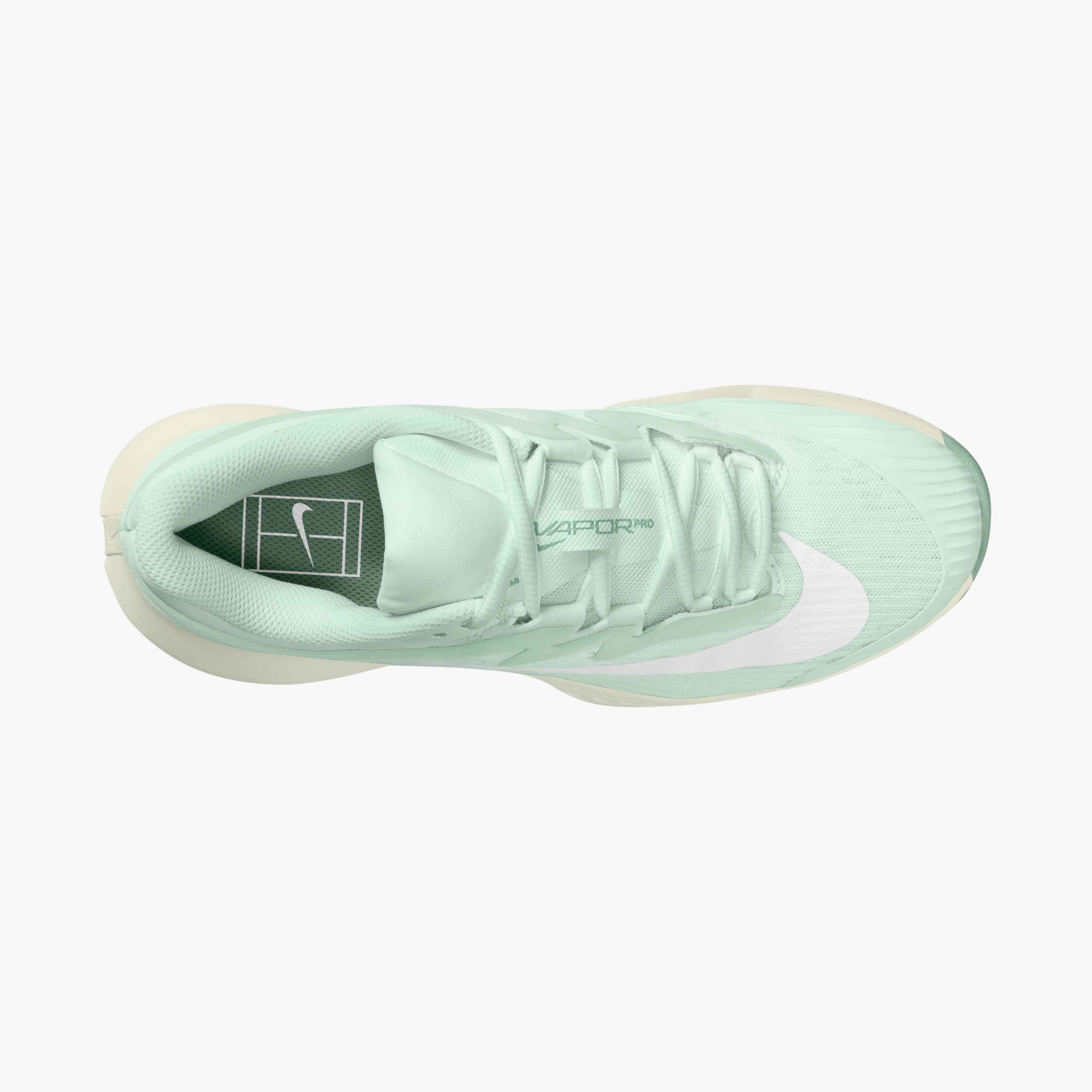 Nike Women's Vapor Pro 3 Hard Court Tennis Shoes in Barely Green/White-Sea Glass-Steam