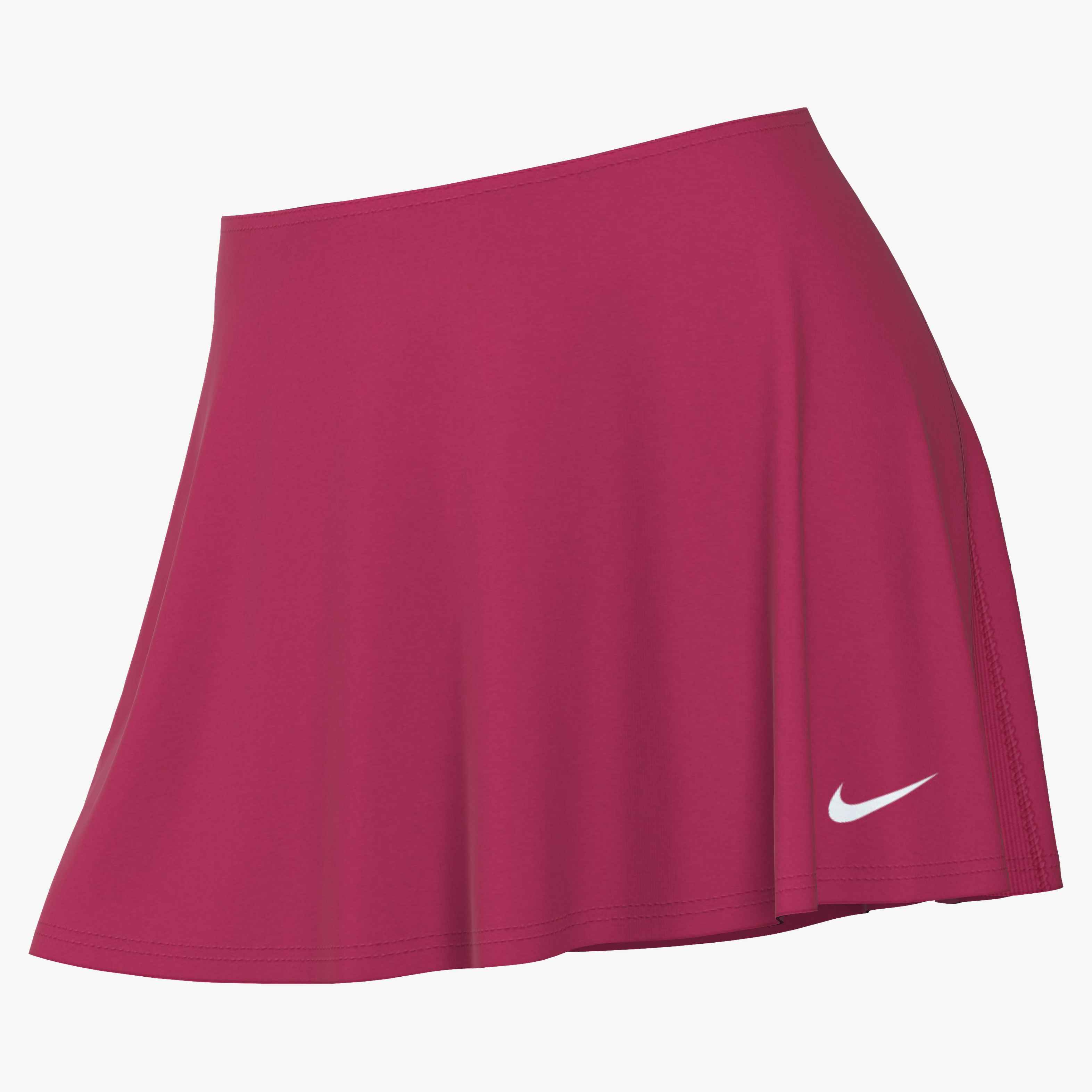 Nike Women's Victory Dri-FIT Flouncy Tennis Skirt in Rush Pink/Rush Pink/White