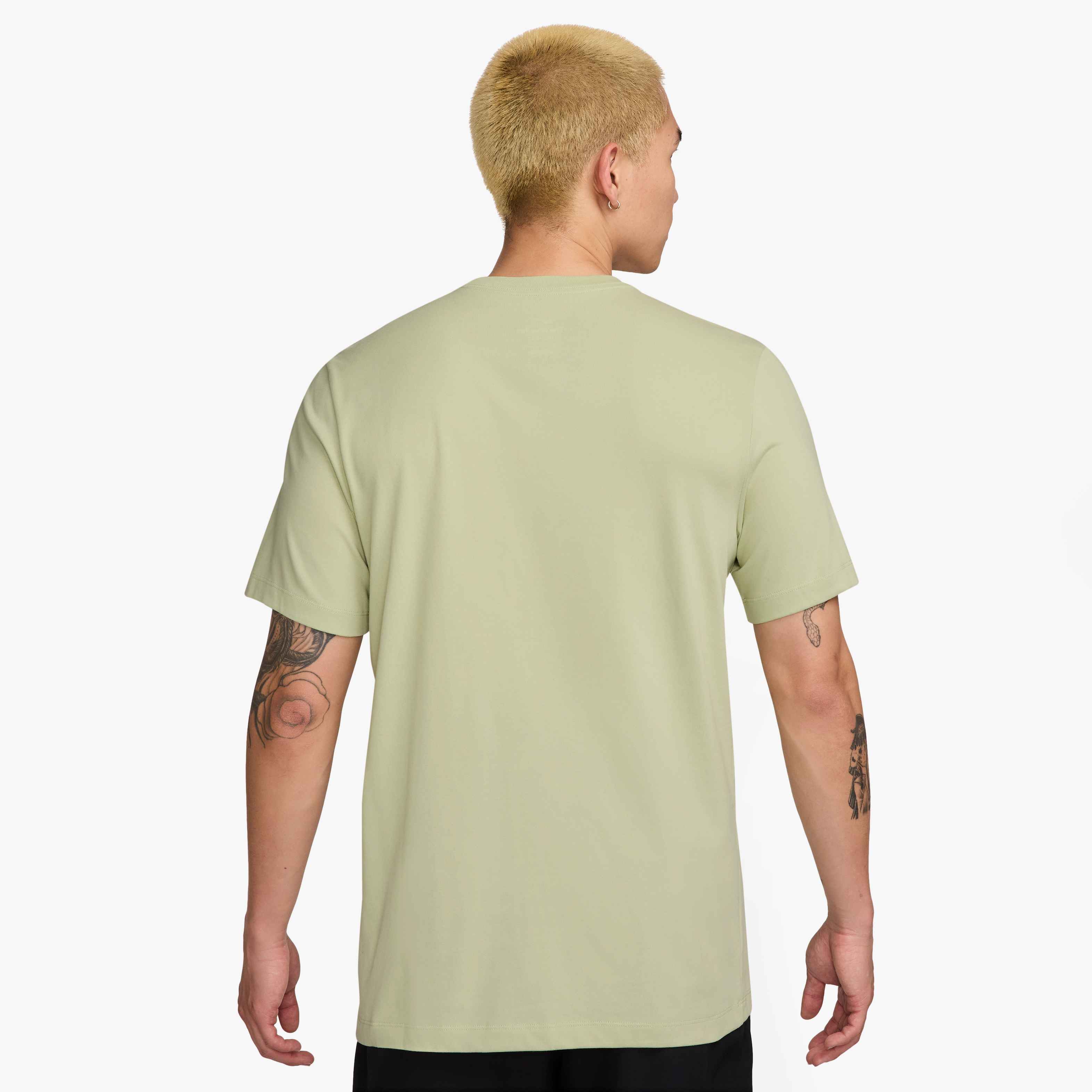 Nike Men's Dri-Fit Court Tee in Olive Aura