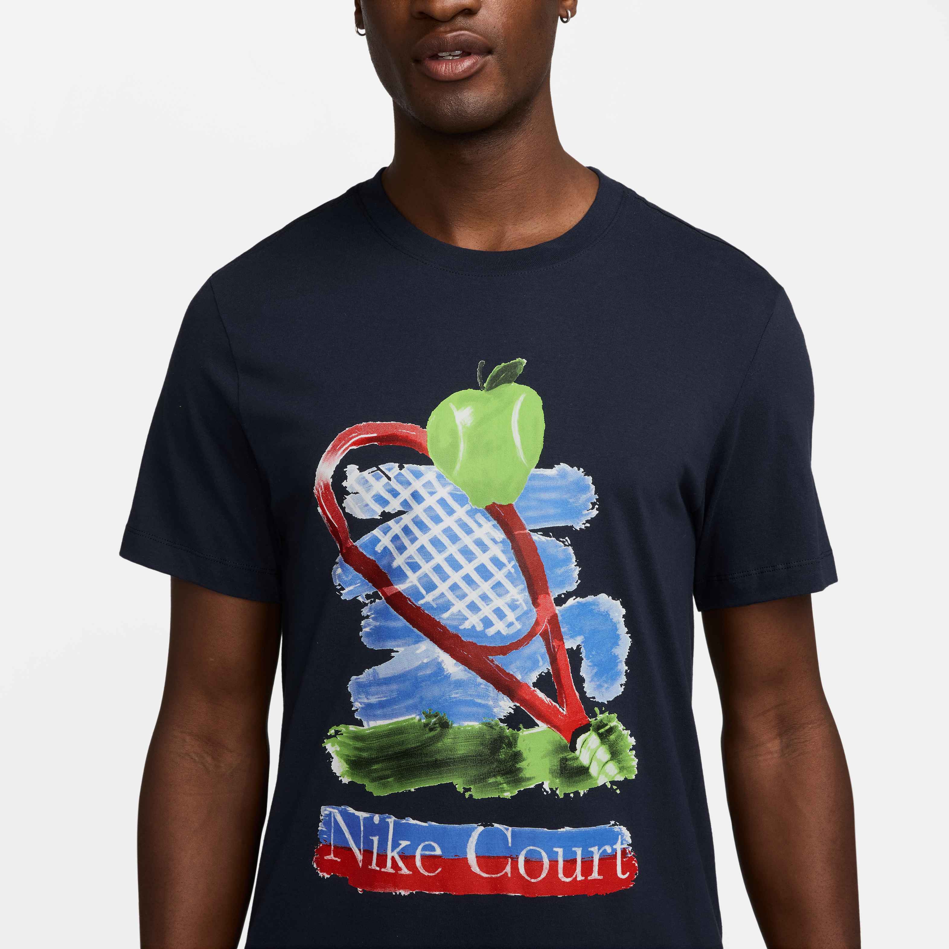 Nike Men's Court US Open Tee in Obsidian