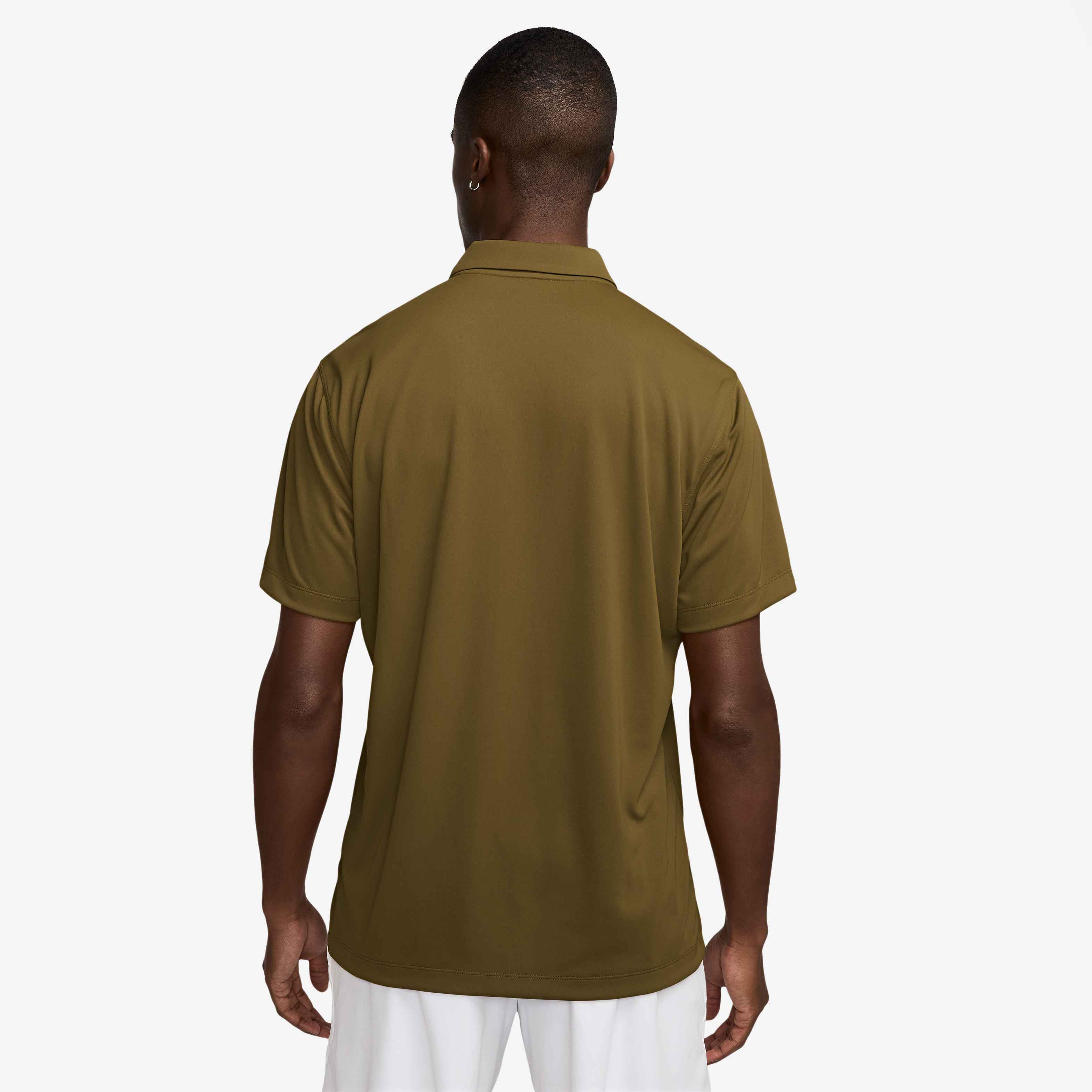 Nike Men's Court Dri-FIT Tennis Polo in Olive Flak/White