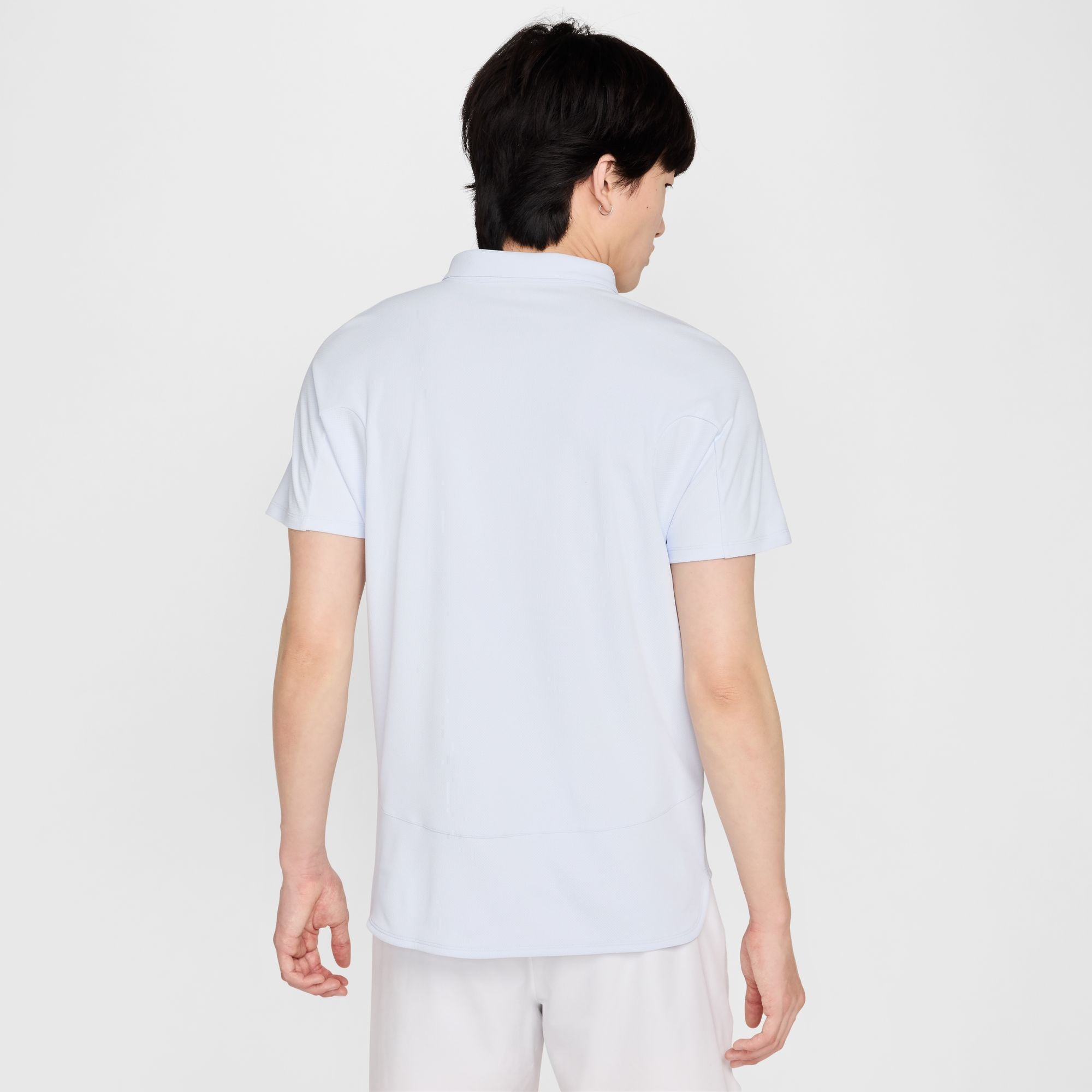 Nike Men's Court Slam Dri-FIT ADV Tennis Polo in Football Grey/Medium Ash