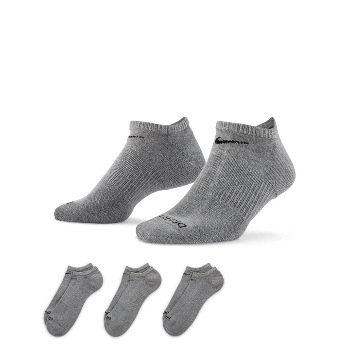 Nike Everyday Plus Cushioned Crew Training Socks (3 pairs) in Carbon Heather/Black