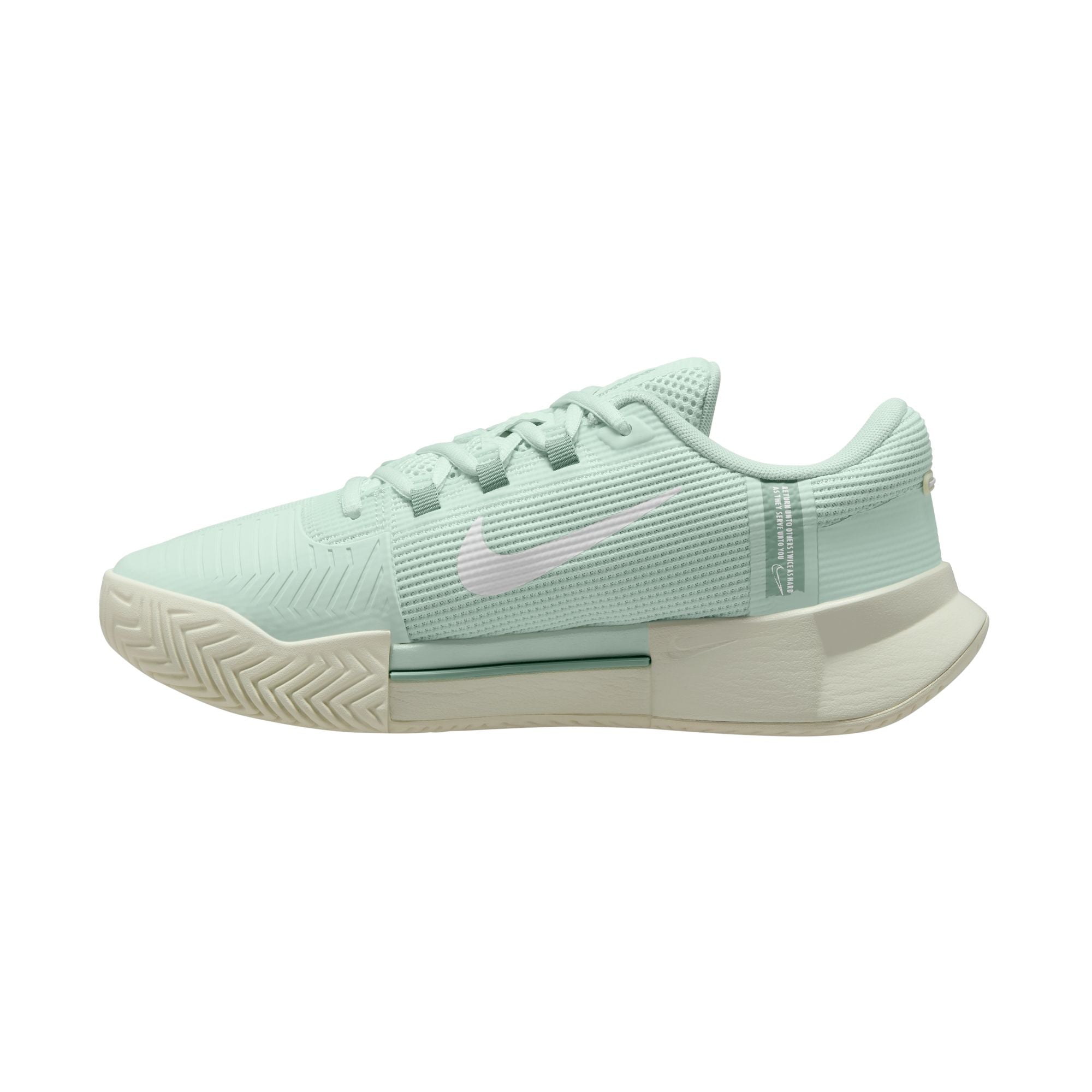 Nike Women's Zoom GP Challenge 1.5 Hard Court Tennis Shoes in Barely Green/White-Steam-Sea Glass