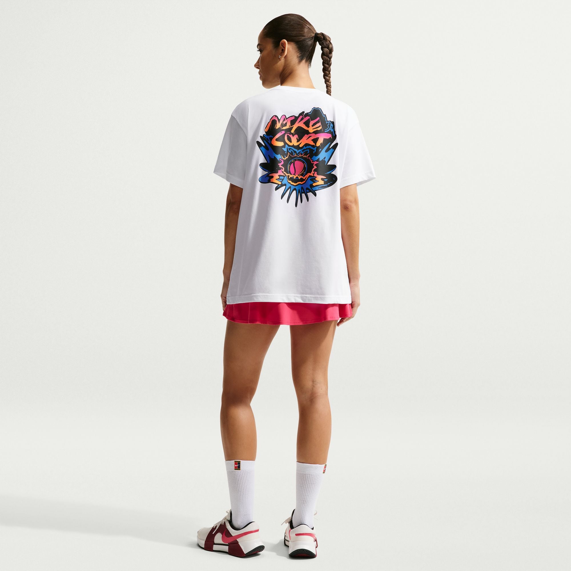 Nike Women's Slam Dri-FIT Tennis T-Shirt in White