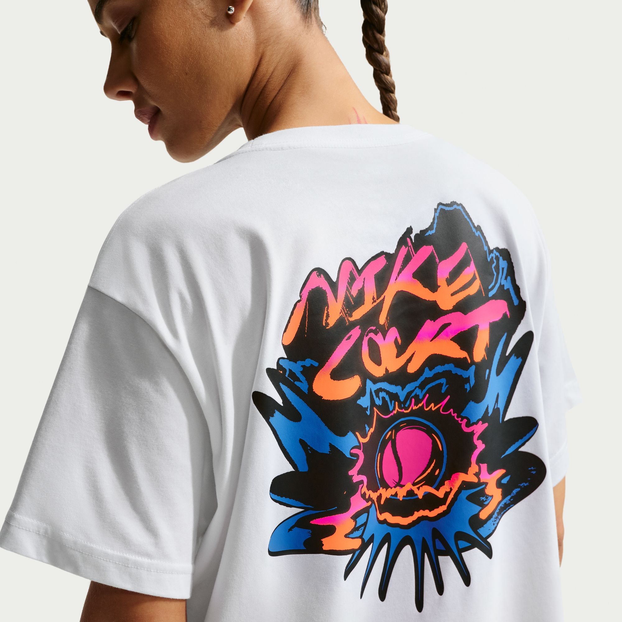 Nike Women's Slam Dri-FIT Tennis T-Shirt in White
