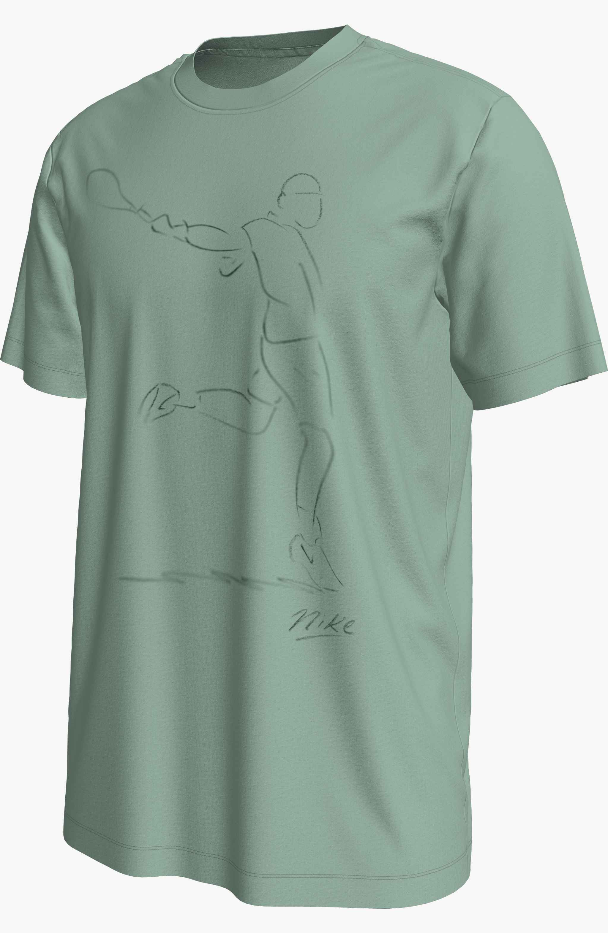 Nike Men's Court Dri-FIT Tennis T-Shirt in Steam