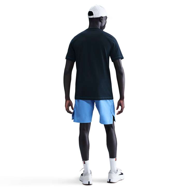 Nike Men's Court Dri-FIT Tennis T-Shirt in Dark Obsidian/Photo Blue