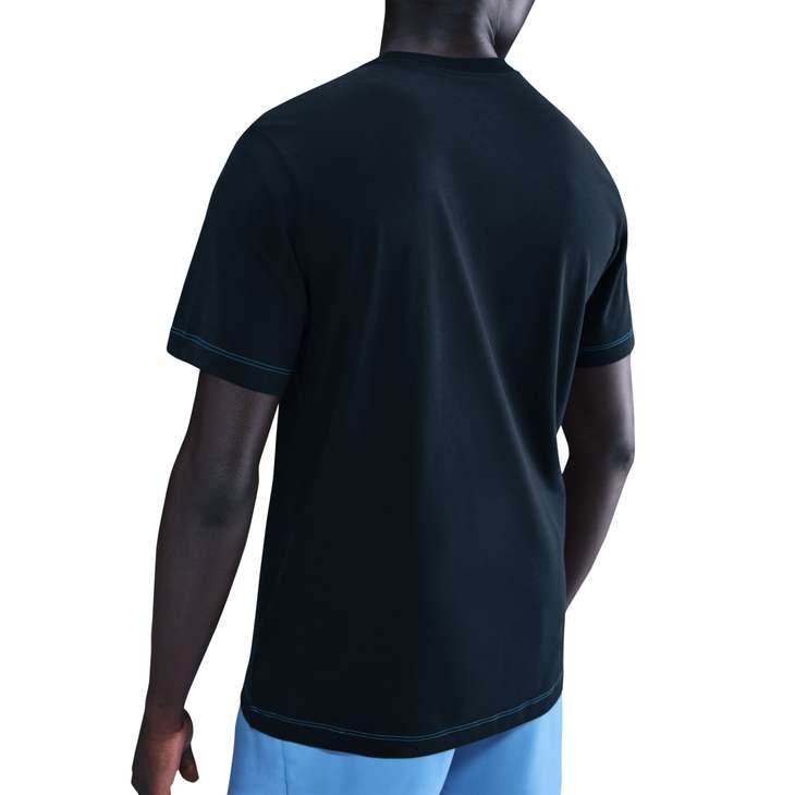 Nike Men's Court Dri-FIT Tennis T-Shirt in Dark Obsidian/Photo Blue