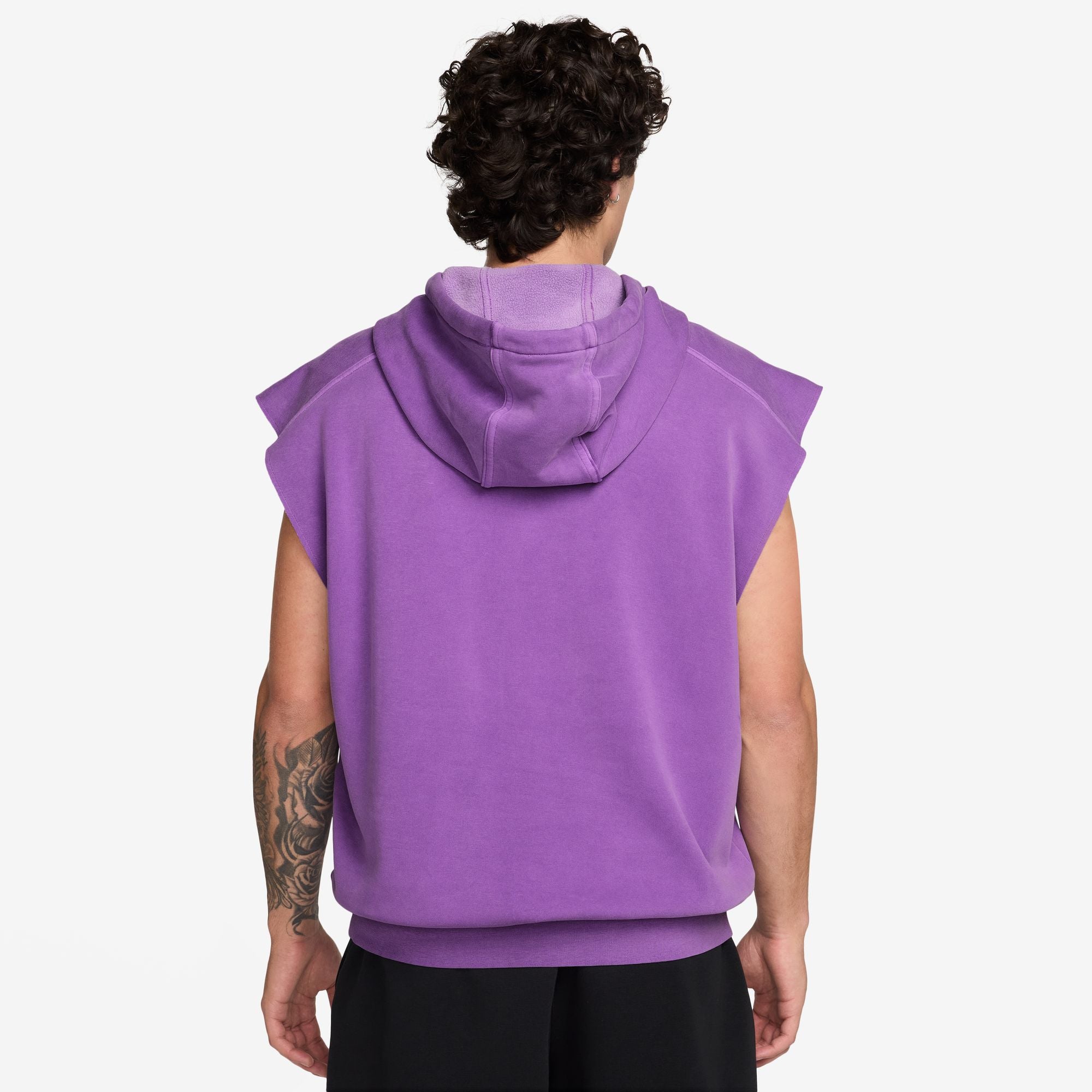 Nike Men's Court Paris Slam Sleeveless Hoody in Bright Violet