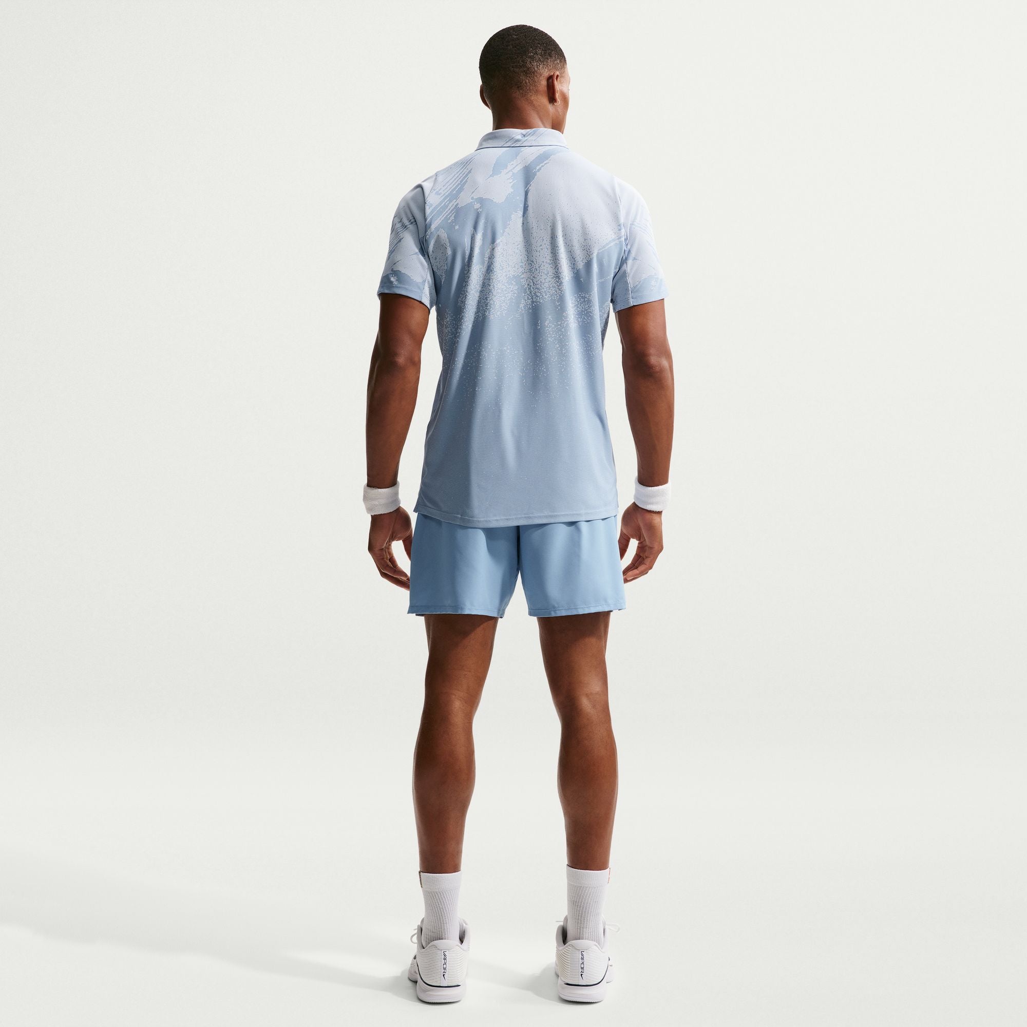 Nike Men's Court Slam Dri-FIT Tennis Shorts in Work Blue/Hydrogen Blue/Black
