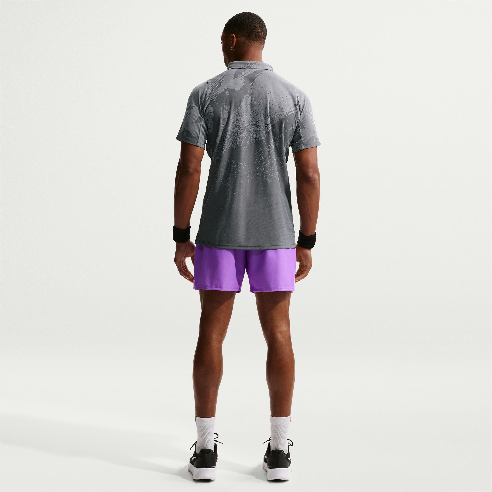 Nike Men's Court Slam Dri-FIT Tennis Shorts in Bright Violet/Violet Mist/Black
