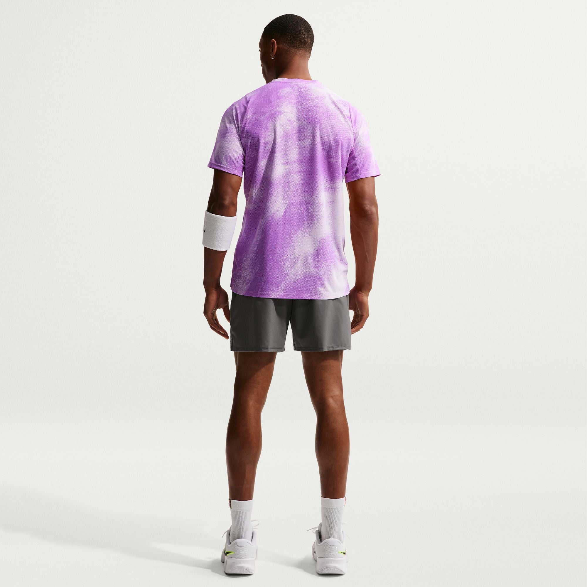 Nike Men's Court Slam Dri-FIT Tennis Shorts in Anthracite/Cool Grey/White