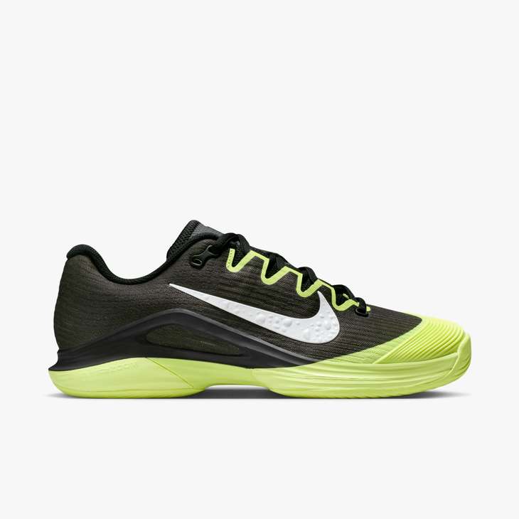 Nike Women's Vapor 12 Hard Court Tennis Shoes in Black/White-Lt Lemon Twist