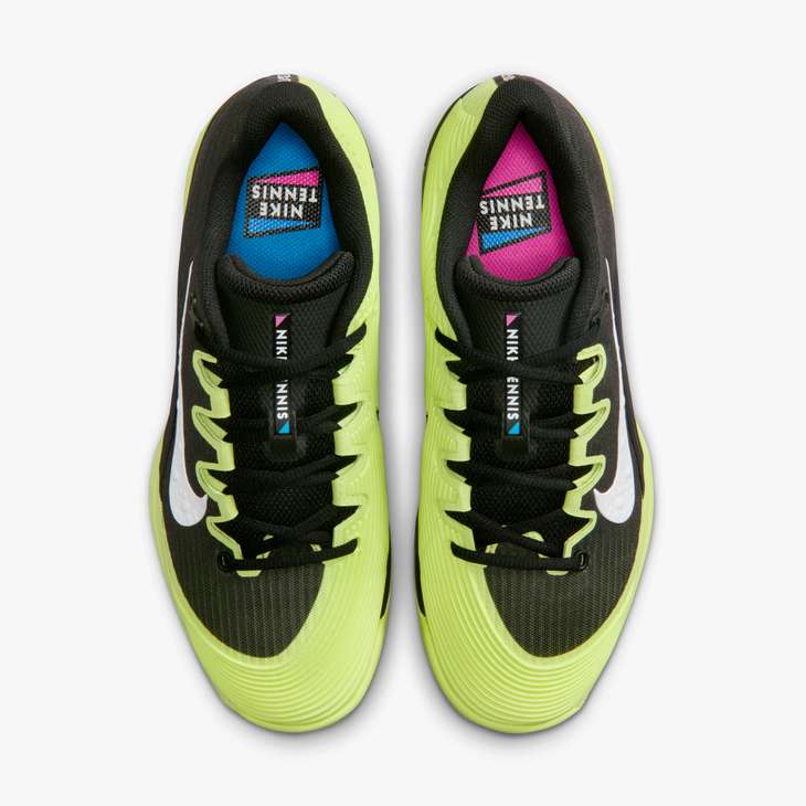 Nike Women's Vapor 12 Hard Court Tennis Shoes in Black/White-Lt Lemon Twist