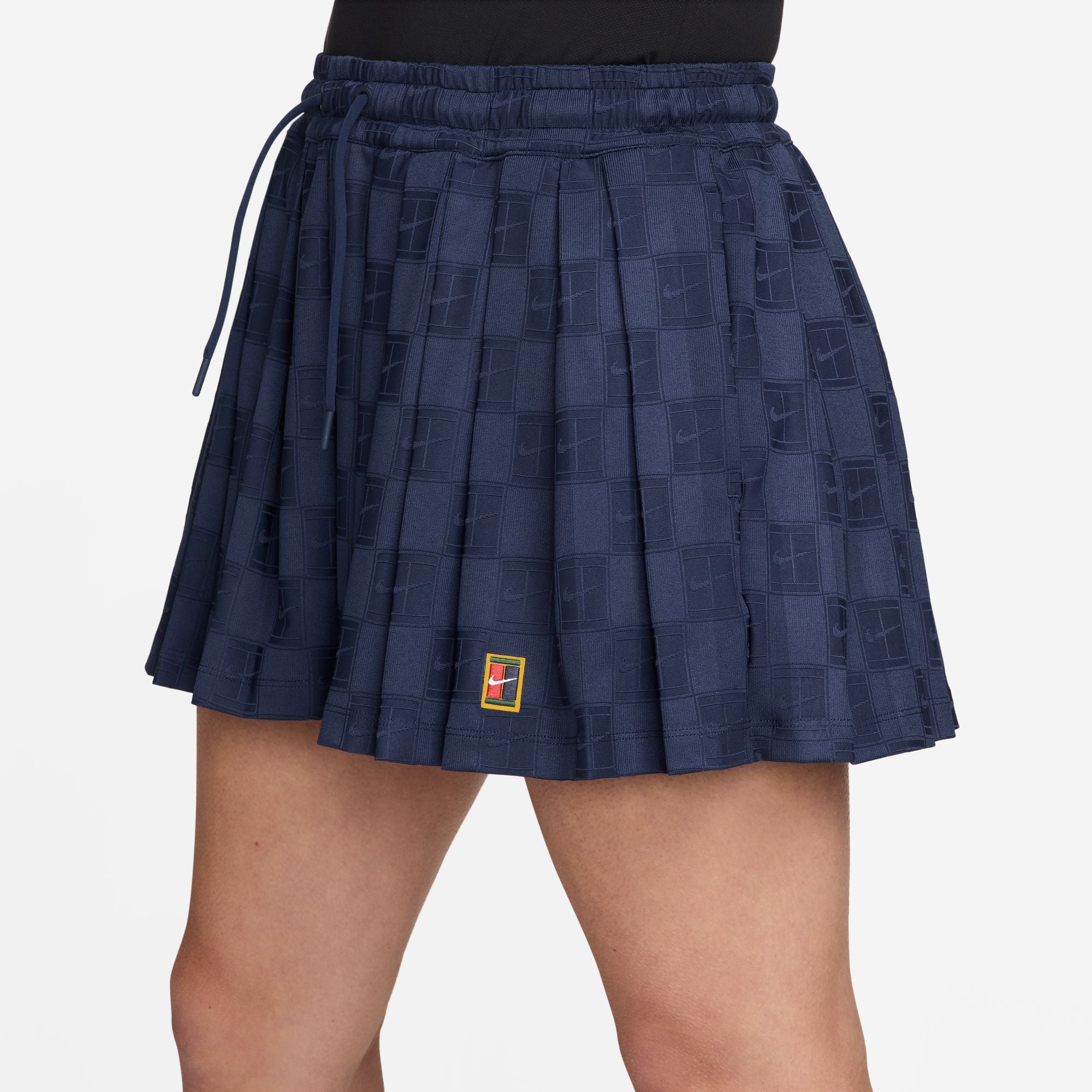 Nike Women's Court Court Collection Dri-FIT High-Waisted Tennis Shorts in Midnight Navy