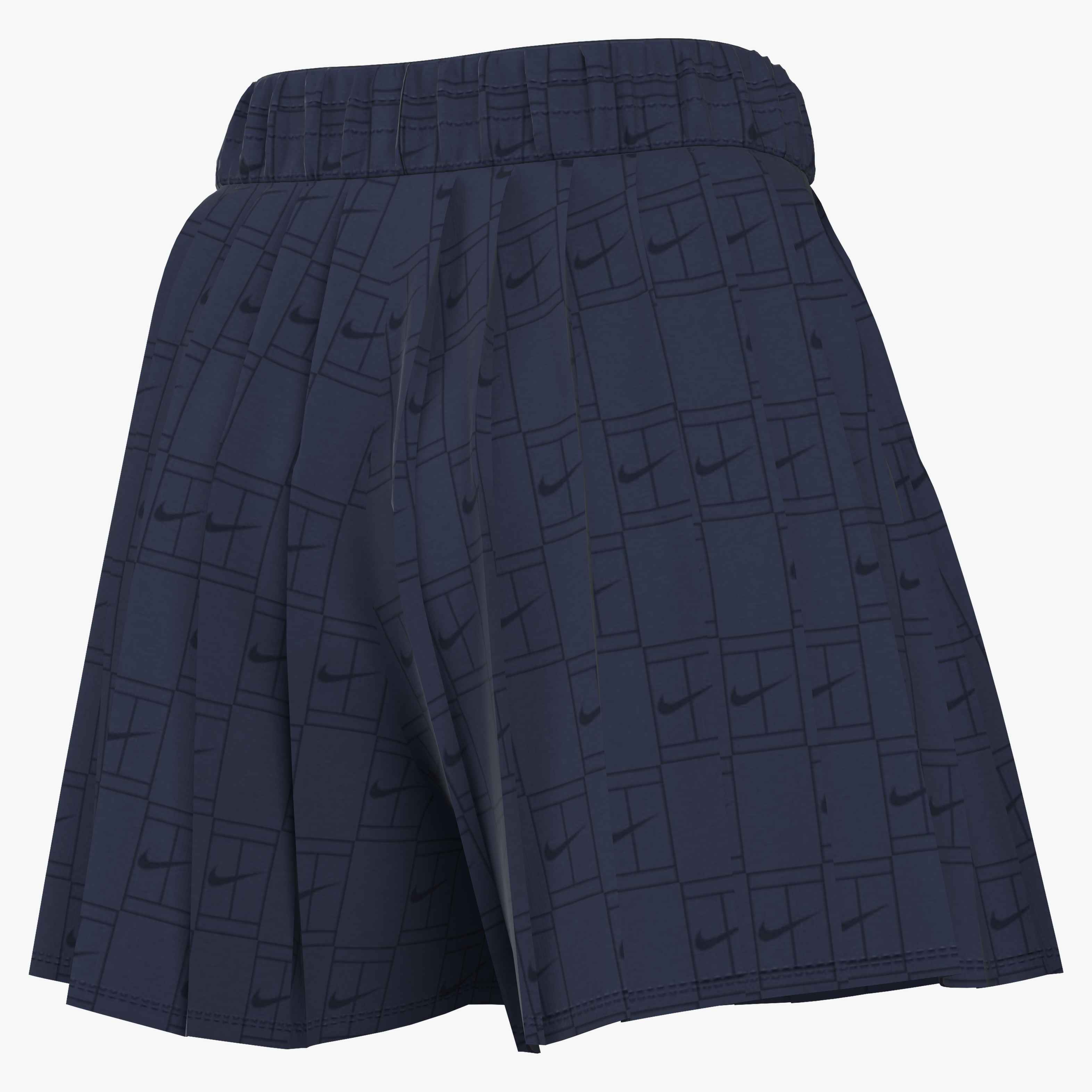 Nike Women's Court Court Collection Dri-FIT High-Waisted Tennis Shorts in Midnight Navy