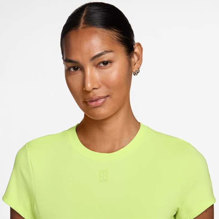 Nike Men's Court Advantage Dri-FIT Tennis Top in Lt Lemon Twist/Lt Lemon Twist