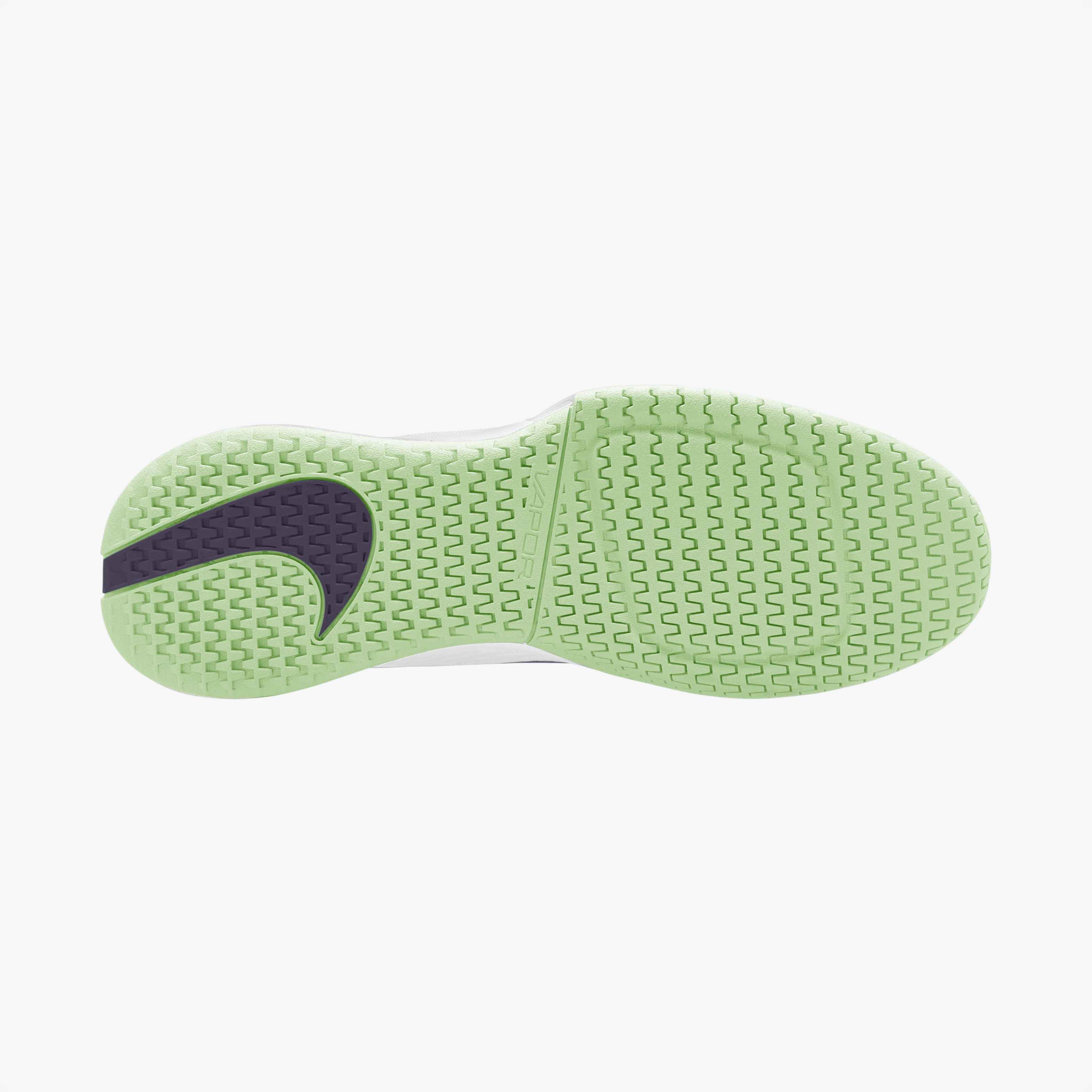 Nike Men's Vapor Pro 3 Clay Court Tennis Shoes in White/Dark Raisin-Volt Tint