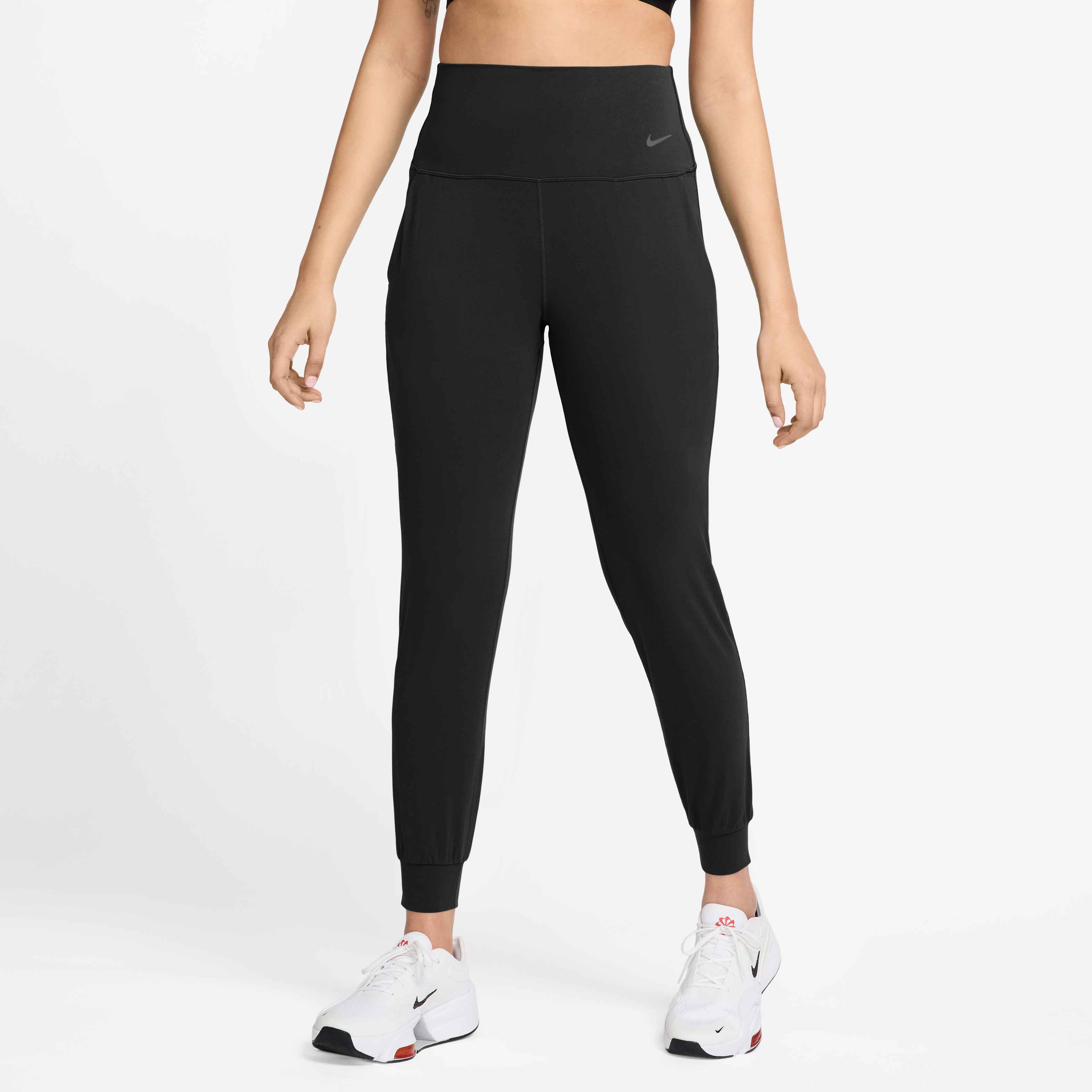Nike Women's Zenvy High-Waisted Full-Length Leggings with No Front Seam in Black/Black
