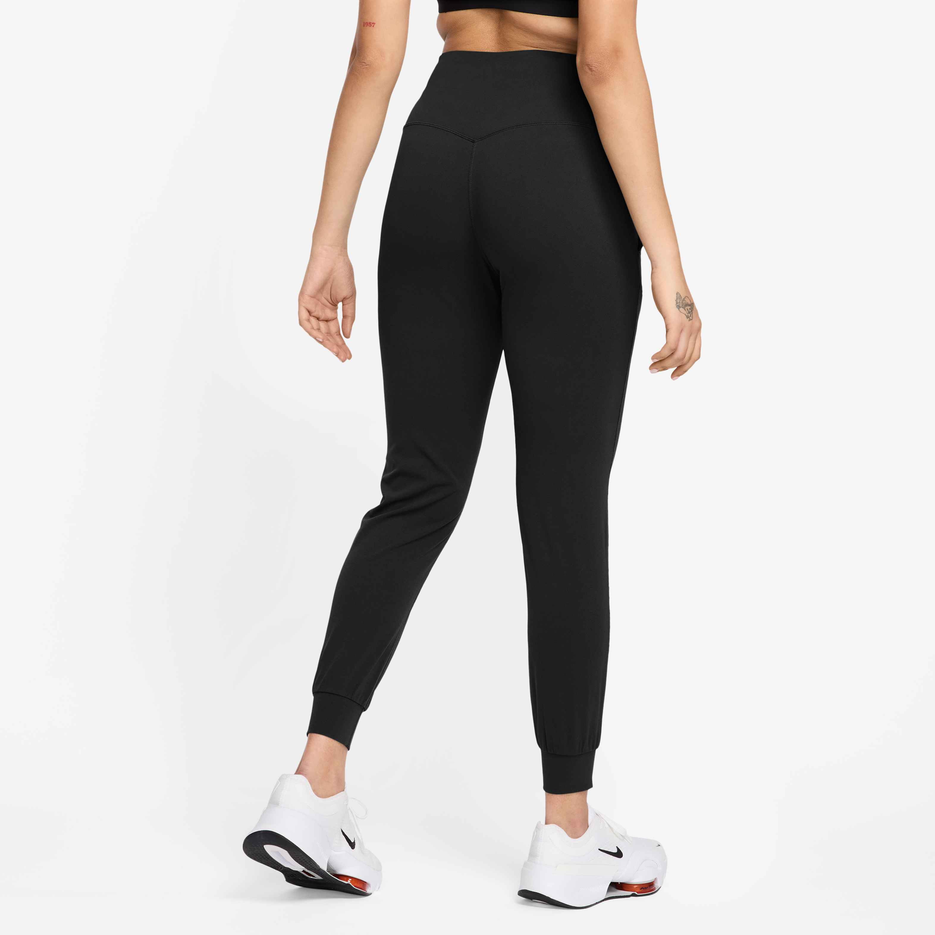 Nike Women's Zenvy High-Waisted Full-Length Leggings with No Front Seam in Black/Black