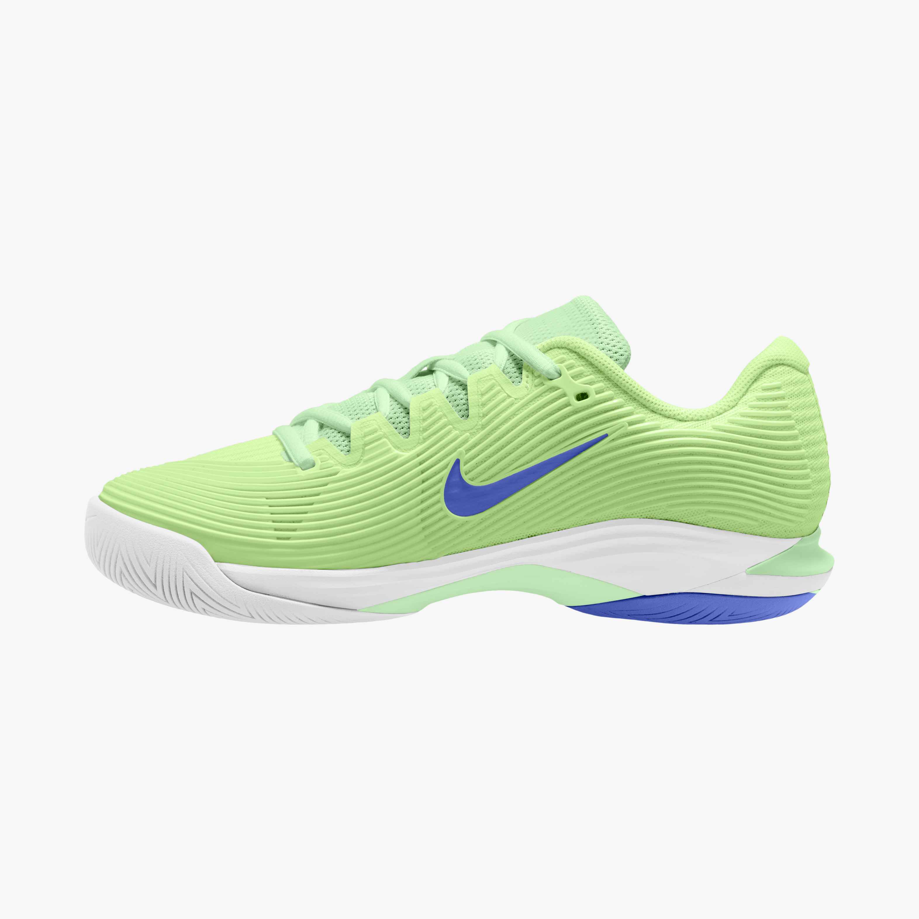 Nike Women's Vapor 12 Hard Court Tennis Shoes in Lt Liquid Lime/Sapphire-White-Volt Tint