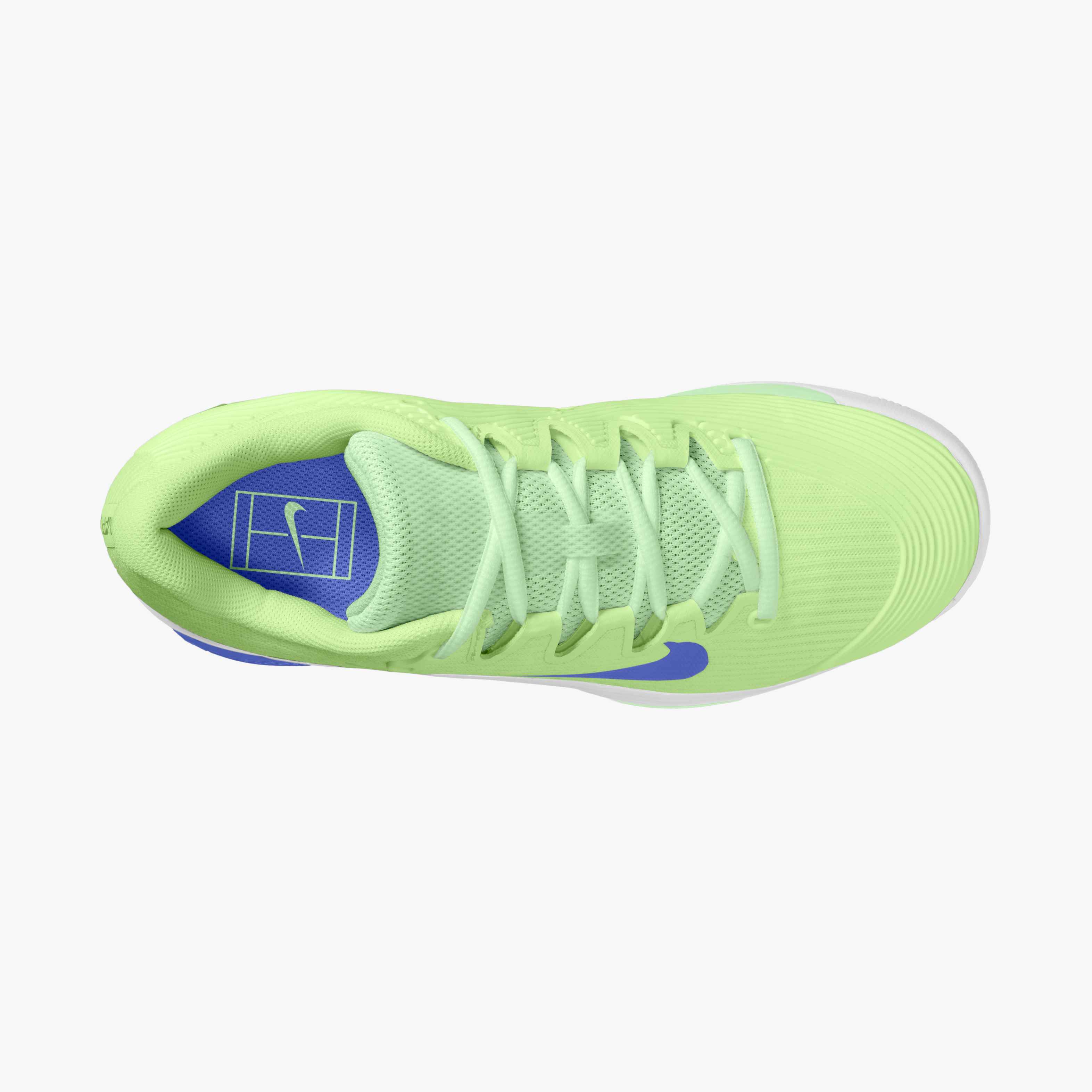 Nike Women's Vapor 12 Hard Court Tennis Shoes in Lt Liquid Lime/Sapphire-White-Volt Tint
