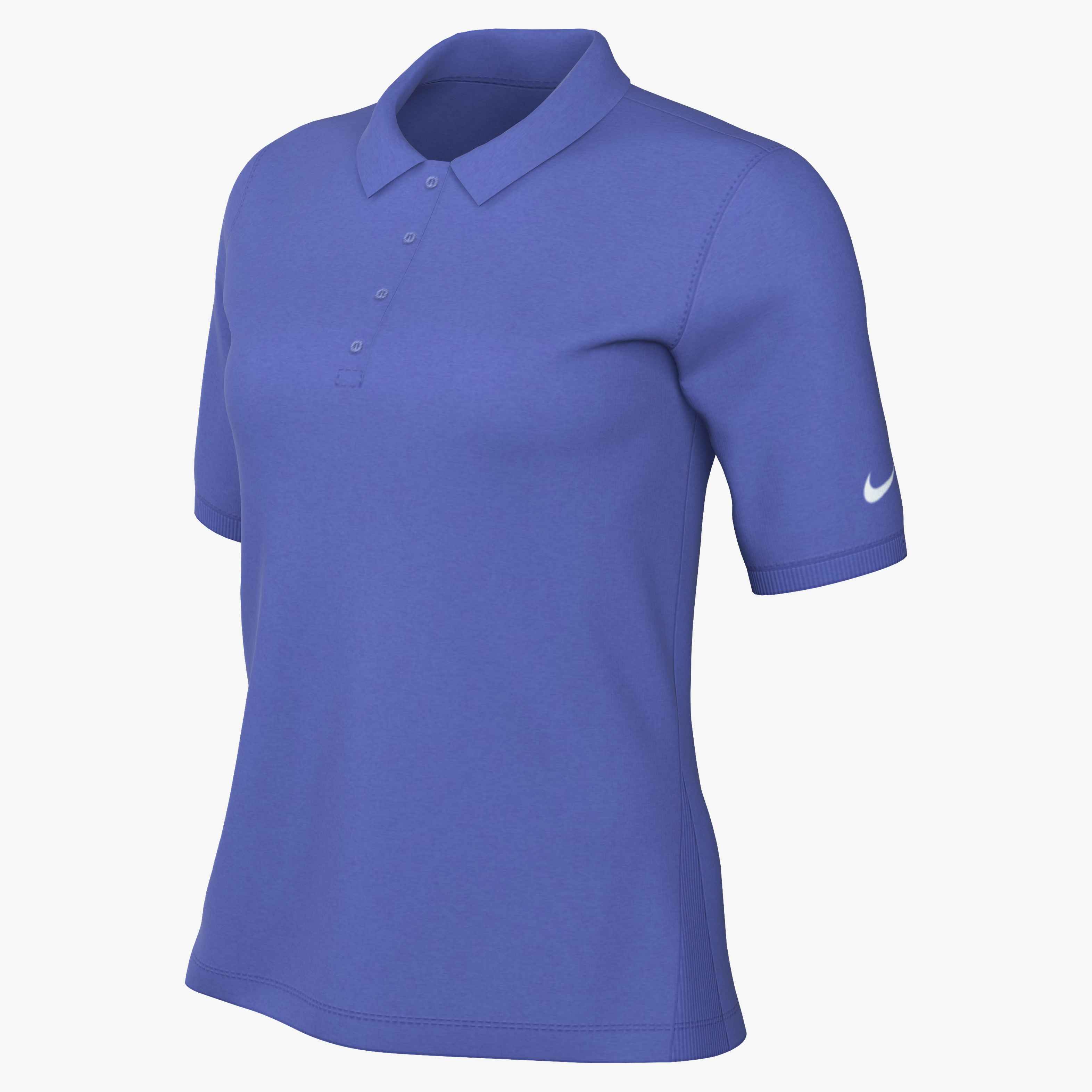 Nike Women's Victory Dri-FIT Long-Sleeve Polo in Sapphire/White