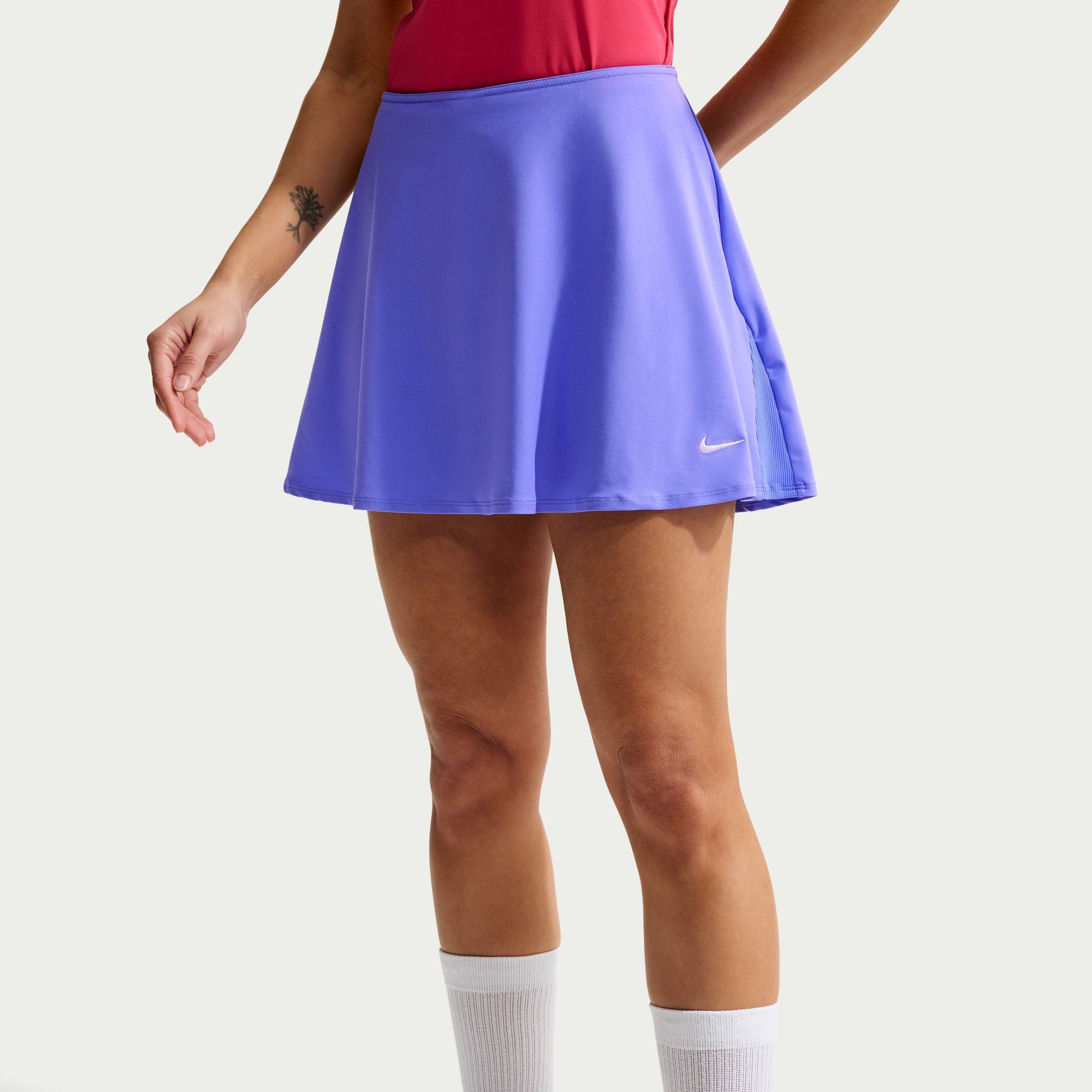 Nike Women's Victory Dri-FIT Flouncy Tennis Skirt in Sapphire/White