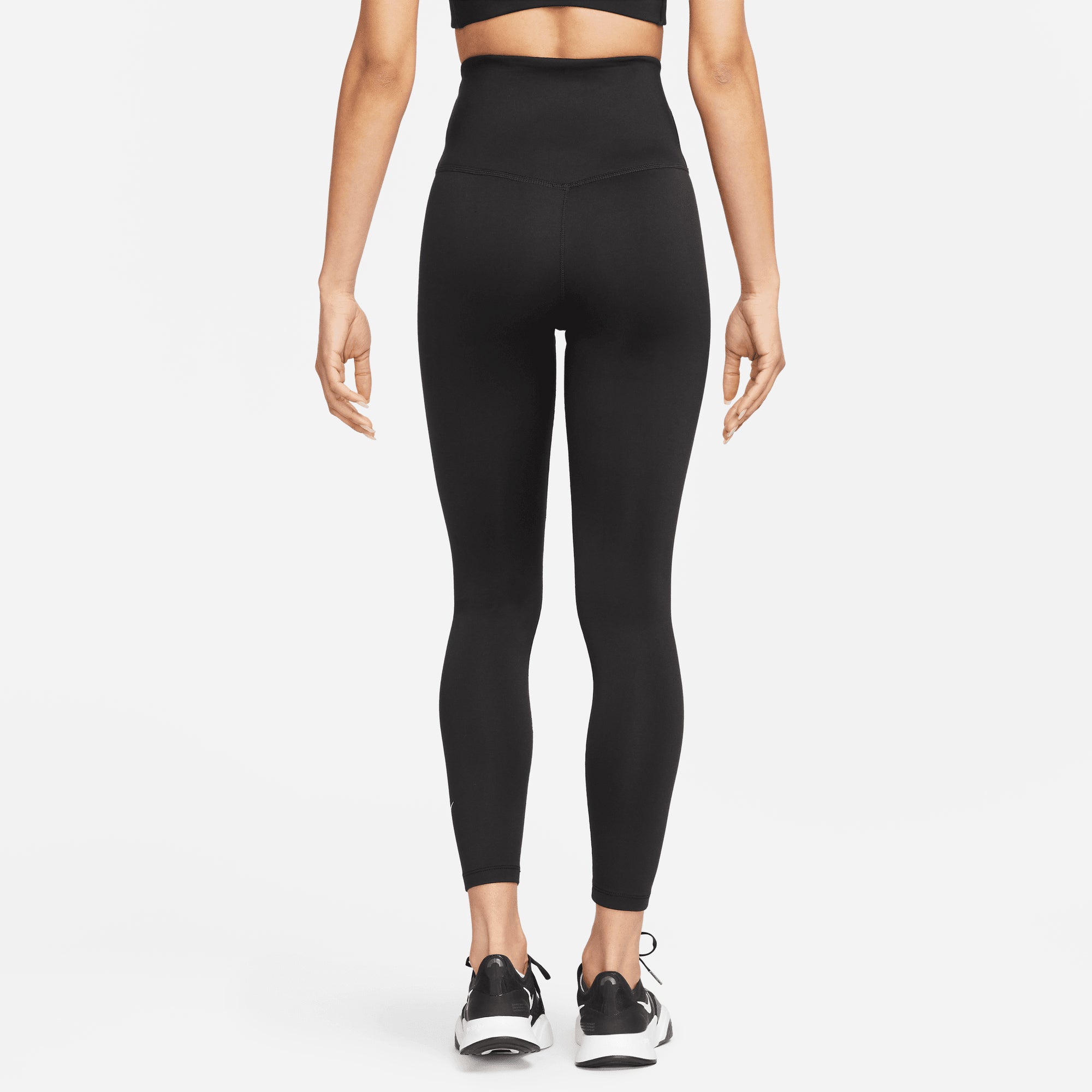 Nike Women's Therma-FIT One High-Waisted 7/8 Leggings in Black/White