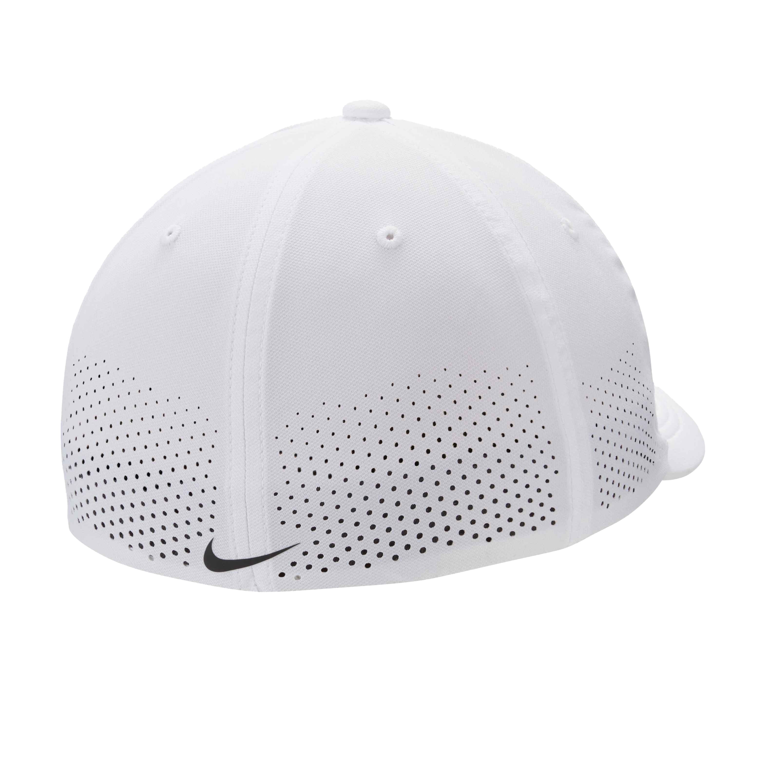 Nike Dri-FIT ADV Rise Structured SwooshFlex Cap in White/Anthracite/Black