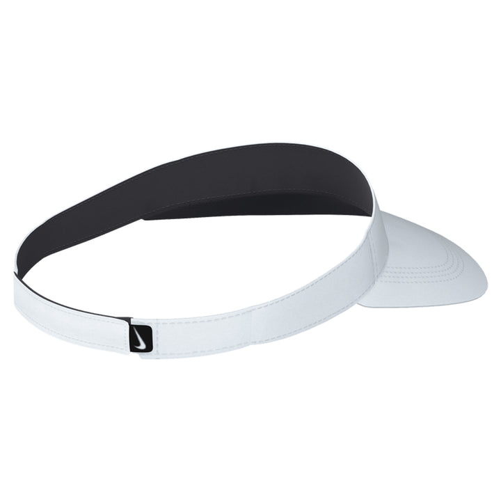 Nike Swoosh Ace Visor in White/Anthracite/Black