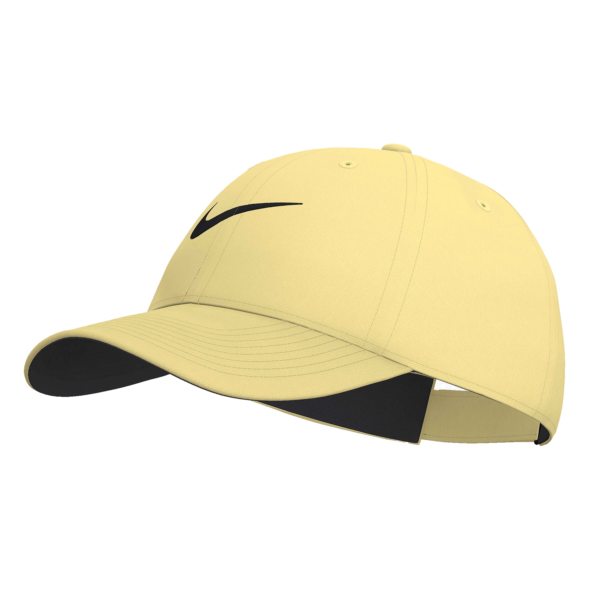 Nike Dri-FIT Club Structured Swoosh Cap in Soft Yellow/Black