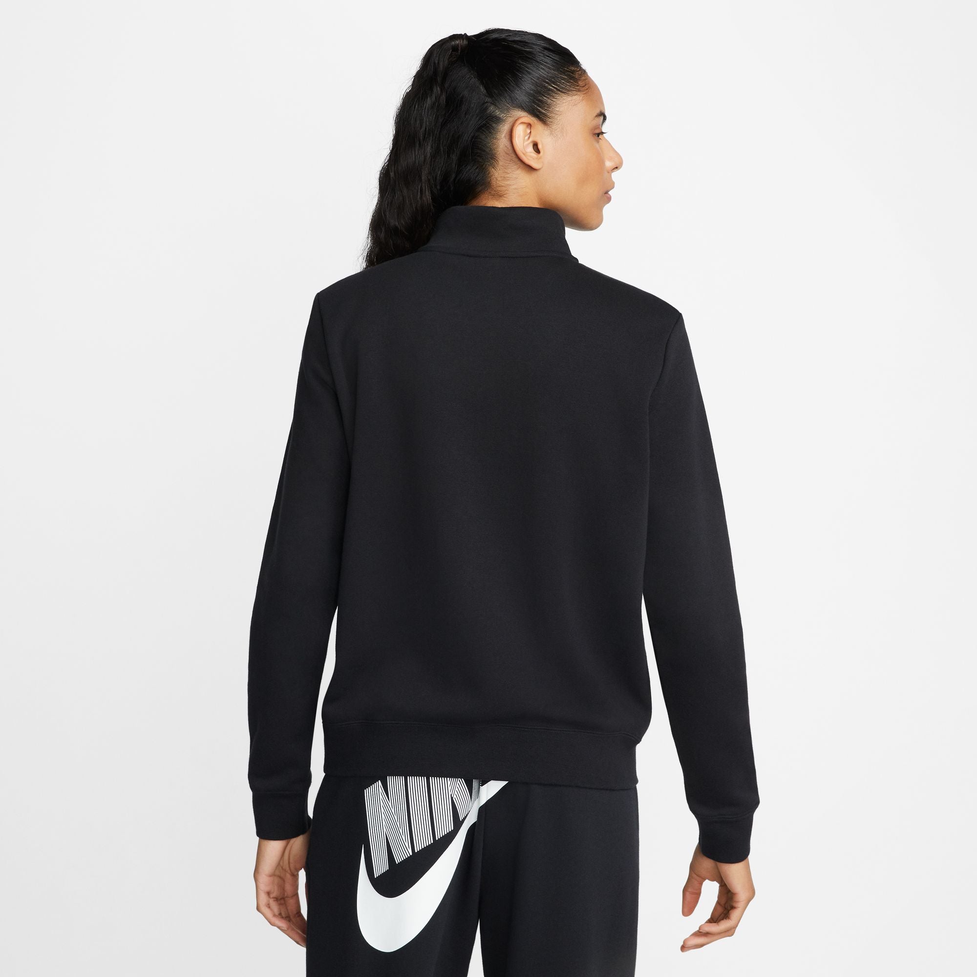 Nike Women's Sportswear Phoenix Fleece Over-Oversized Pullover Hoodie in Black/White