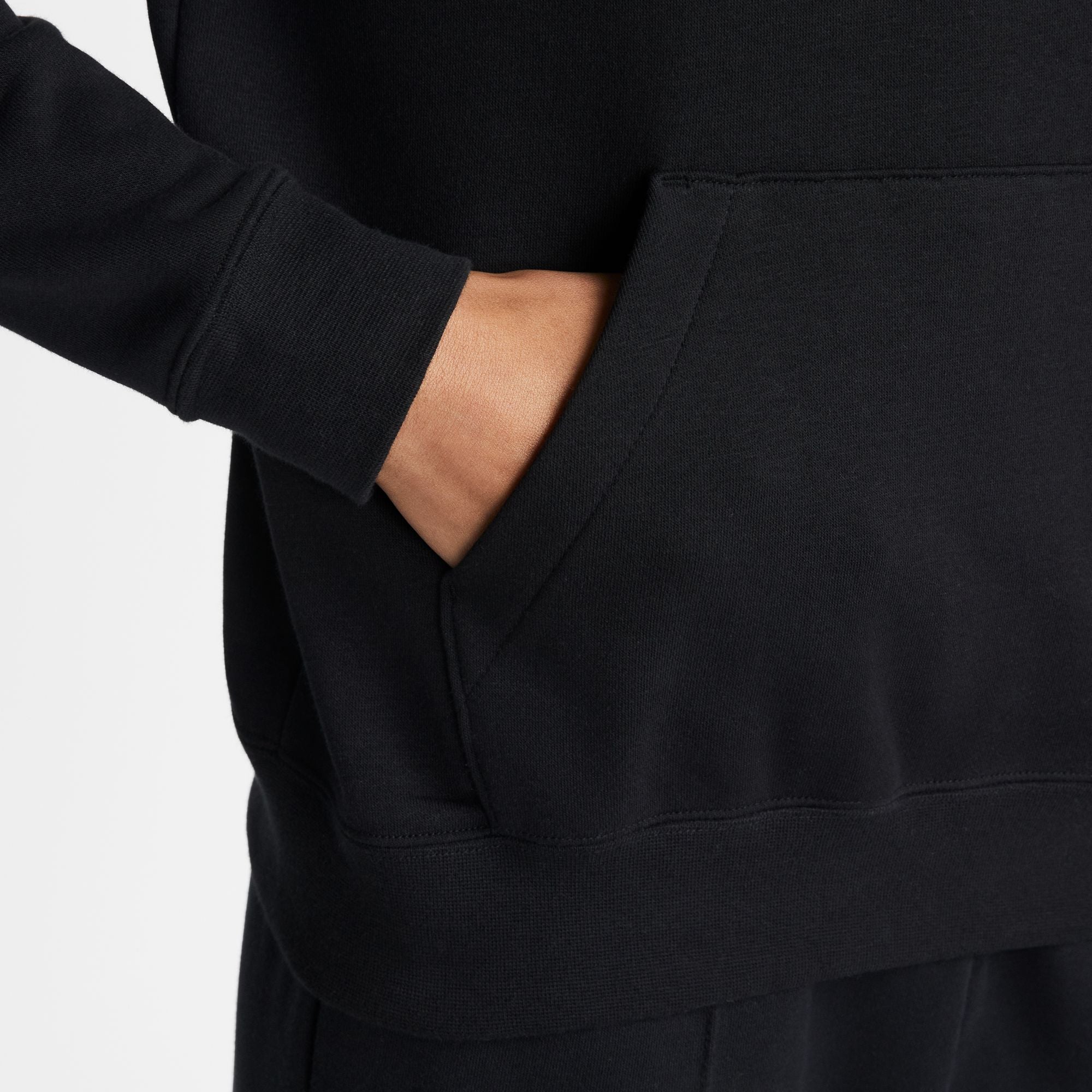 Nike Women's Sportswear Phoenix Fleece Over-Oversized Pullover Hoodie in Black/White