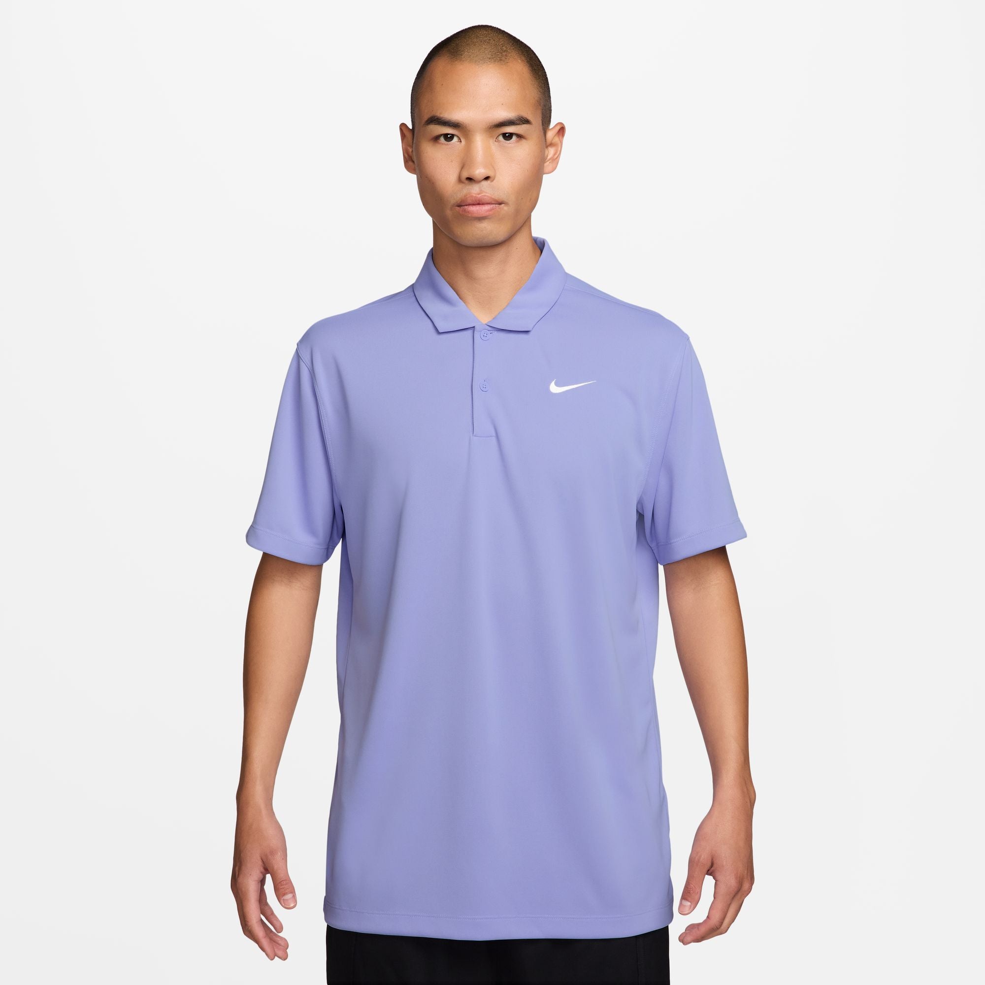 Nike Men's Court Dri-FIT Tennis Polo in Light Thistle/White