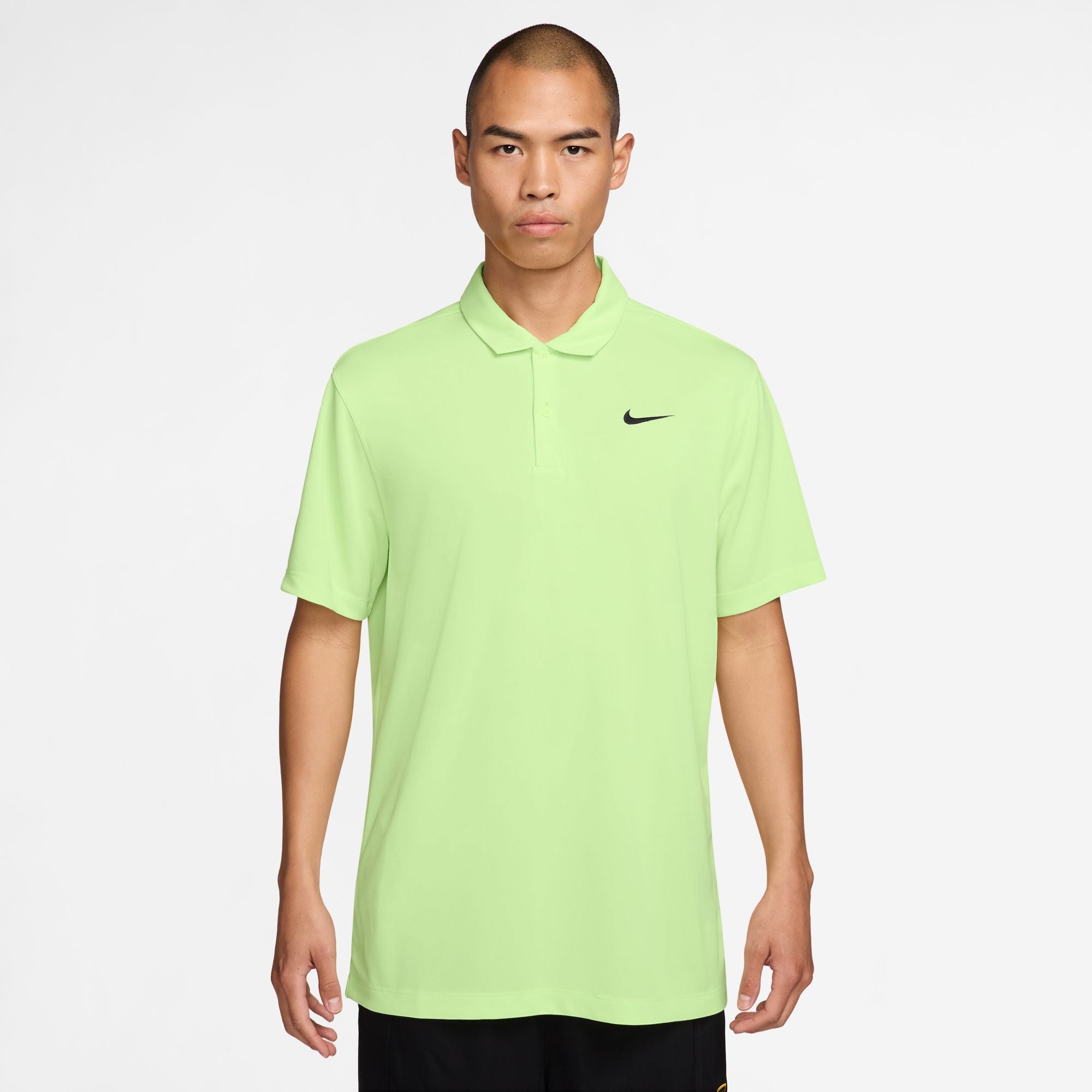 Nike Men's Court Dri-FIT Tennis Polo in Lt Liquid Lime/Black