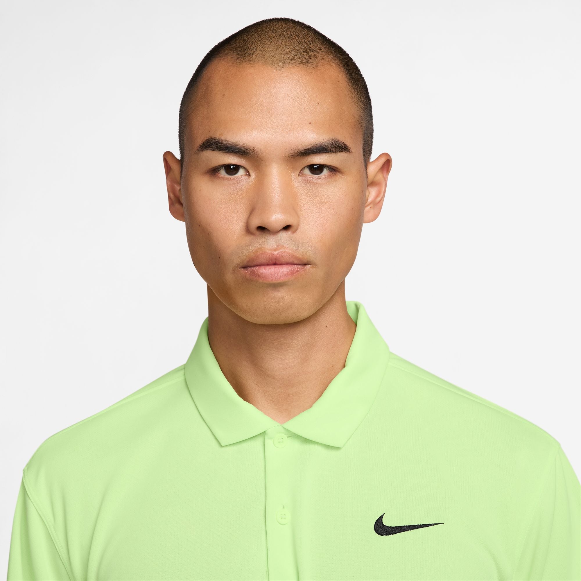 Nike Men's Court Dri-FIT Tennis Polo in Lt Liquid Lime/Black