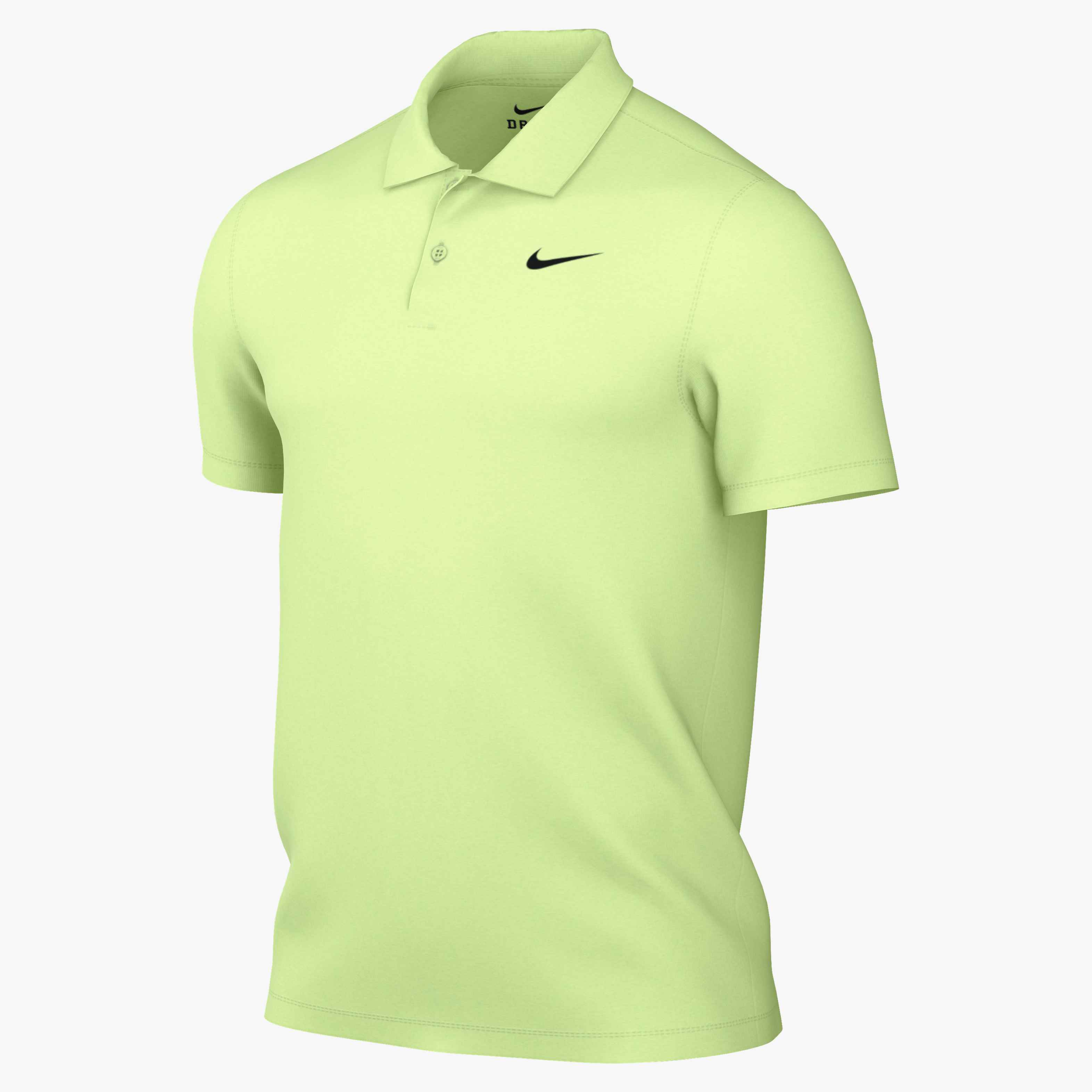 Nike Men's Court Dri-FIT Tennis Polo in Lt Liquid Lime/Black