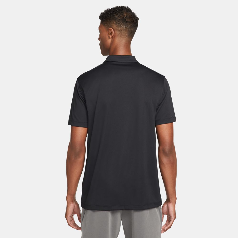 Nike Men's Dri-FIT Classic Tennis Polo in Black/White
