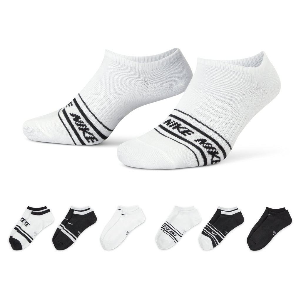Nike Women's Everyday Lightweight Training No-Show Socks (6 Pairs) in Multi-Color (902)
