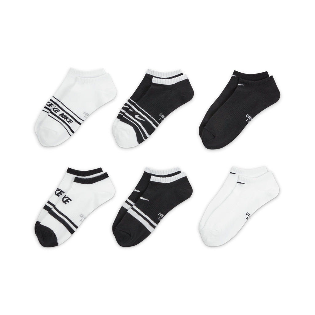 Nike Women's Everyday Lightweight Training No-Show Socks (6 Pairs) in Multi-Color (902)