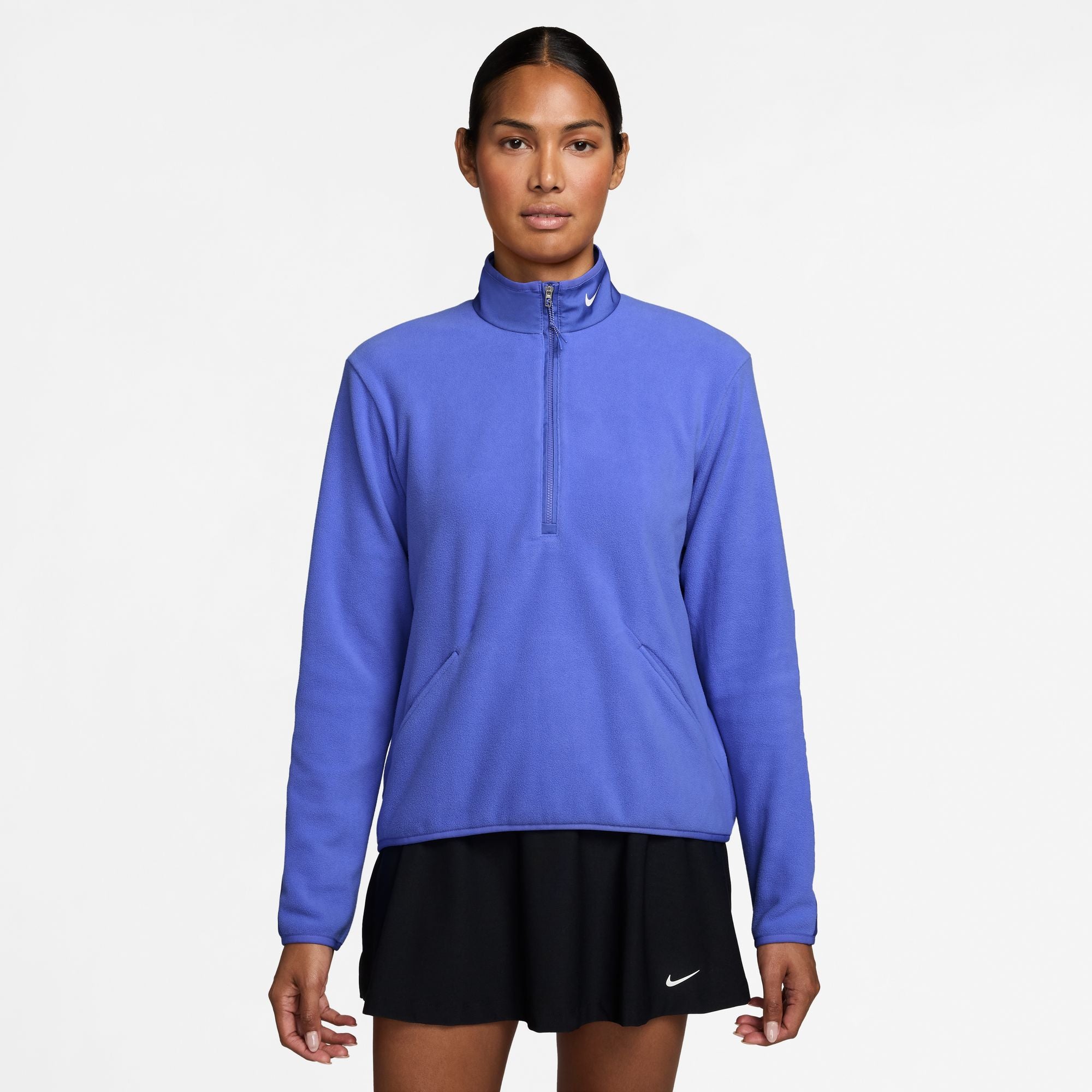 Nike Women's One Classic Dri-FIT Long-Sleeve Top in Sapphire/Sapphire/White