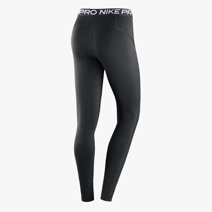 Nike Women's Pro Mid-Rise Mesh-Panelled Leggings in Black/White